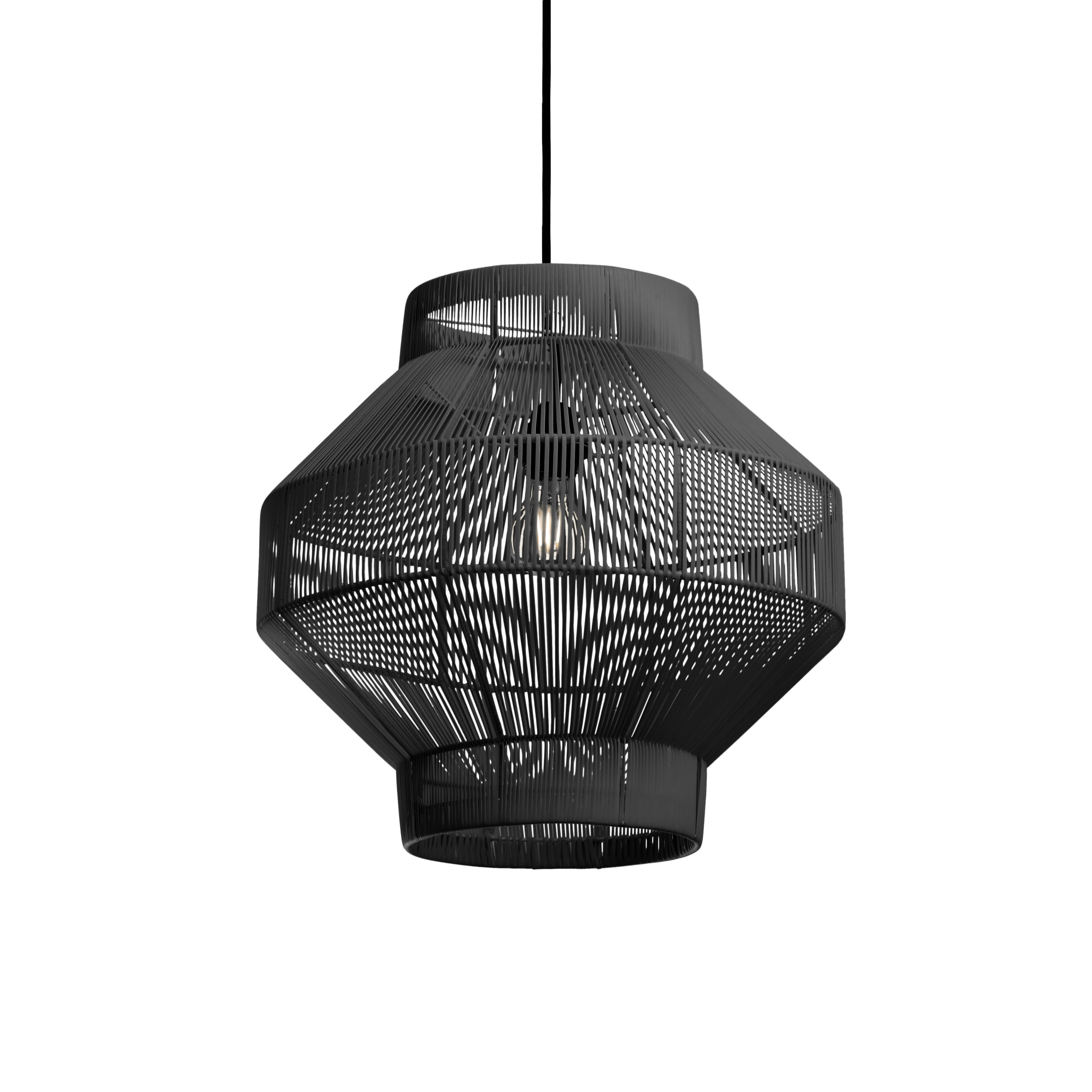 Originalhome lampenkap gerecycled Lampion no 2 - antraciet - M