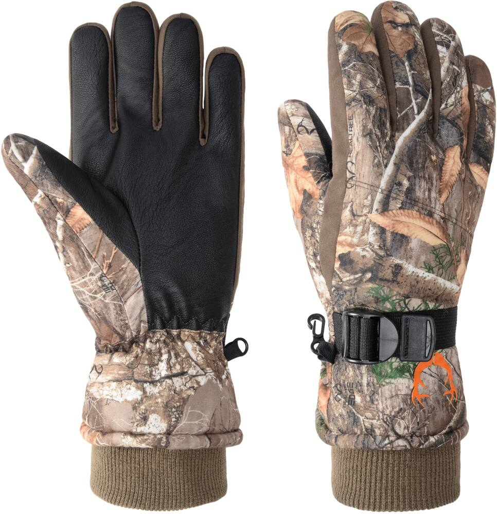 Huntshield Men's Remington Heavyweight Insulated Hunting Gloves with Non-SliP GriP, Camo