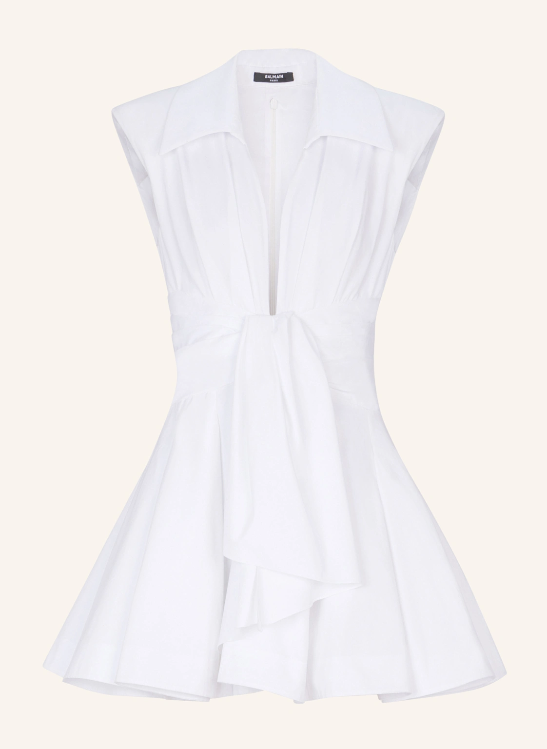 BALMAIN Hemdkleid aus Baumwolle