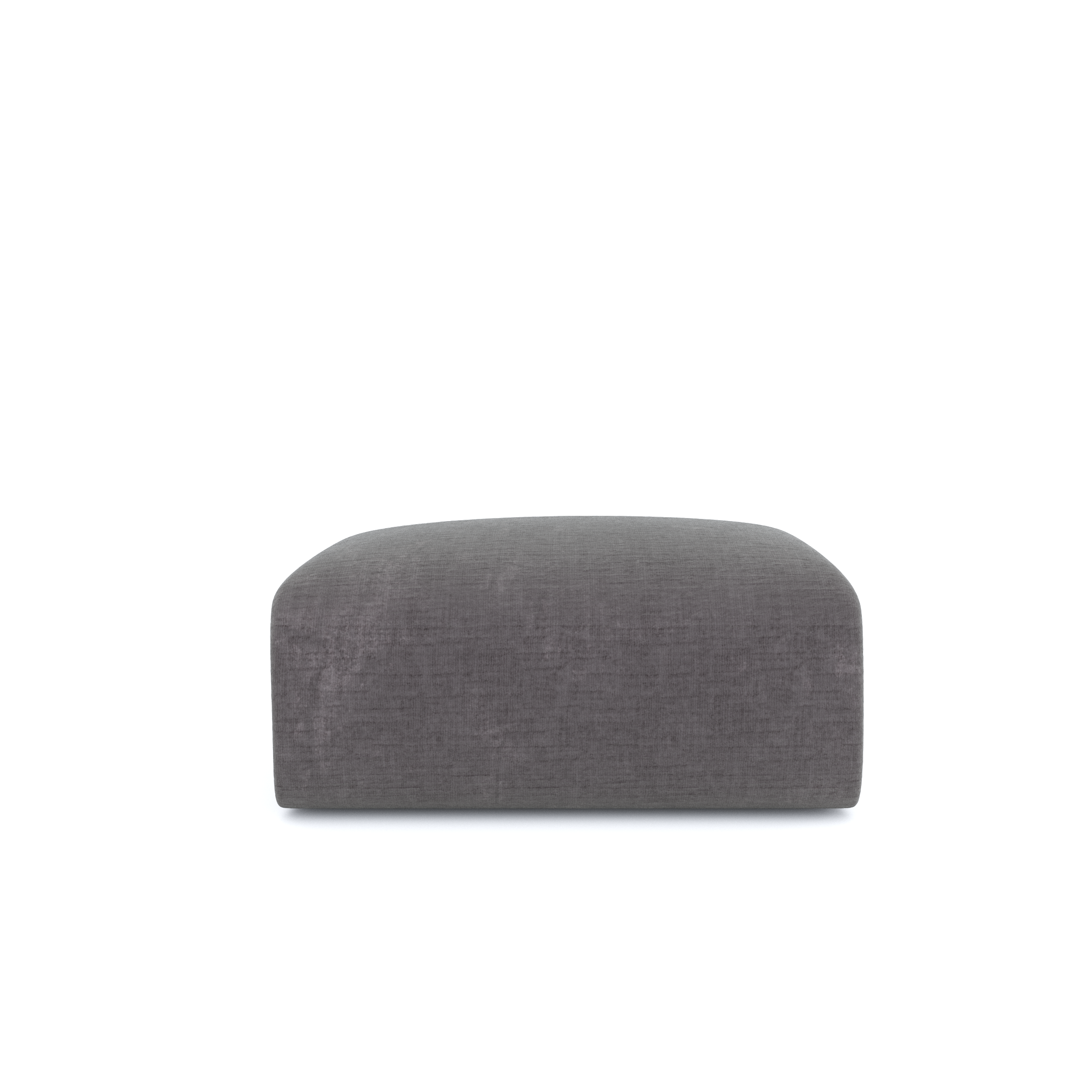 Sia Home - Poef MYRA - fluweel met structuur grijs 75cm