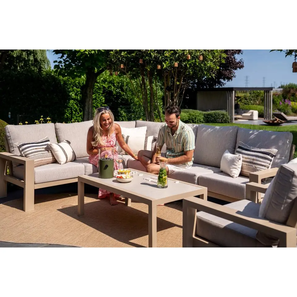 Verano/Demi modulaire loungeset loungestoel (7-delig) - Latte
