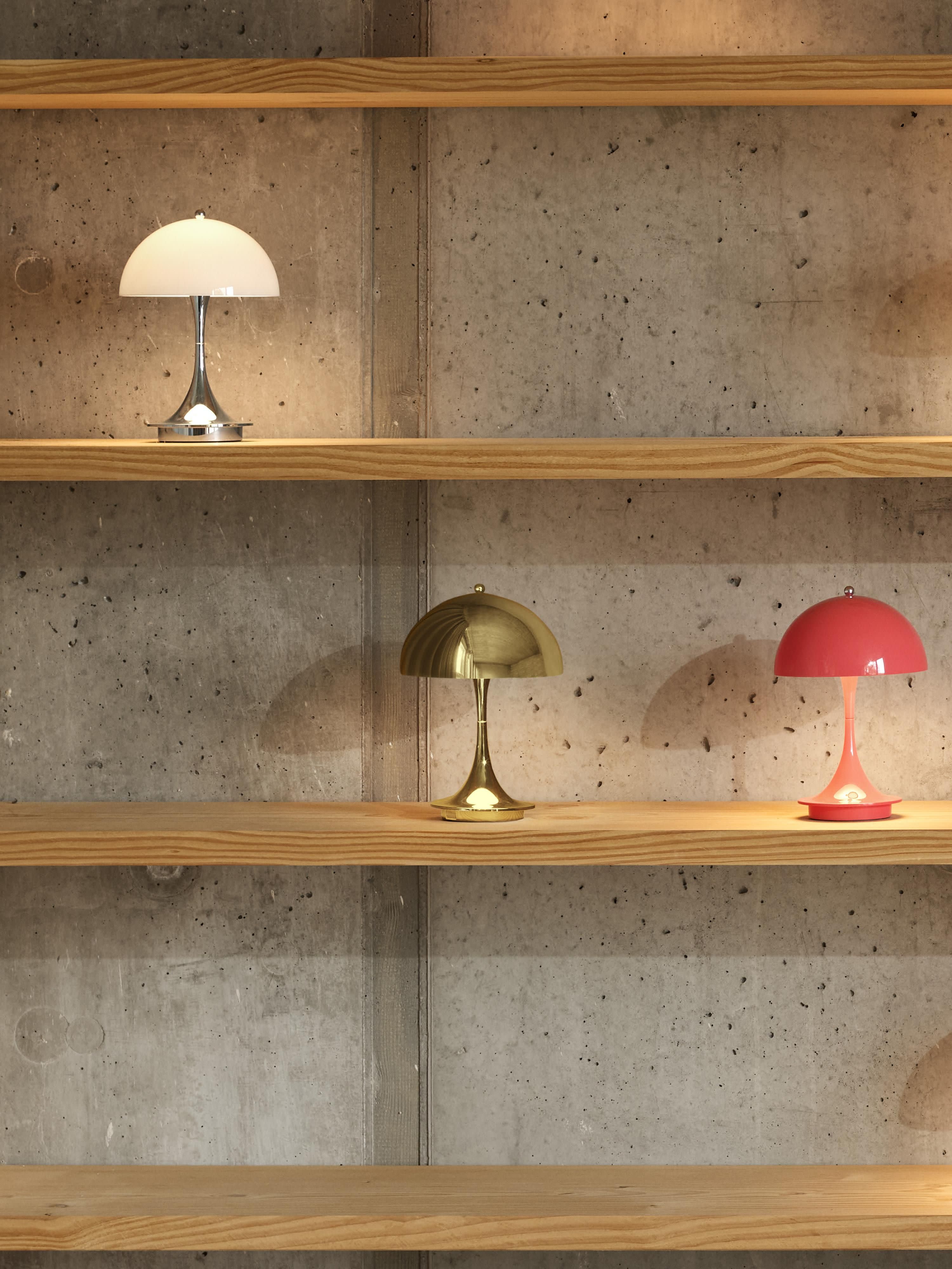 Mobile dimmbare LED-Tischlampe Panthella 160, Design Verner Panton