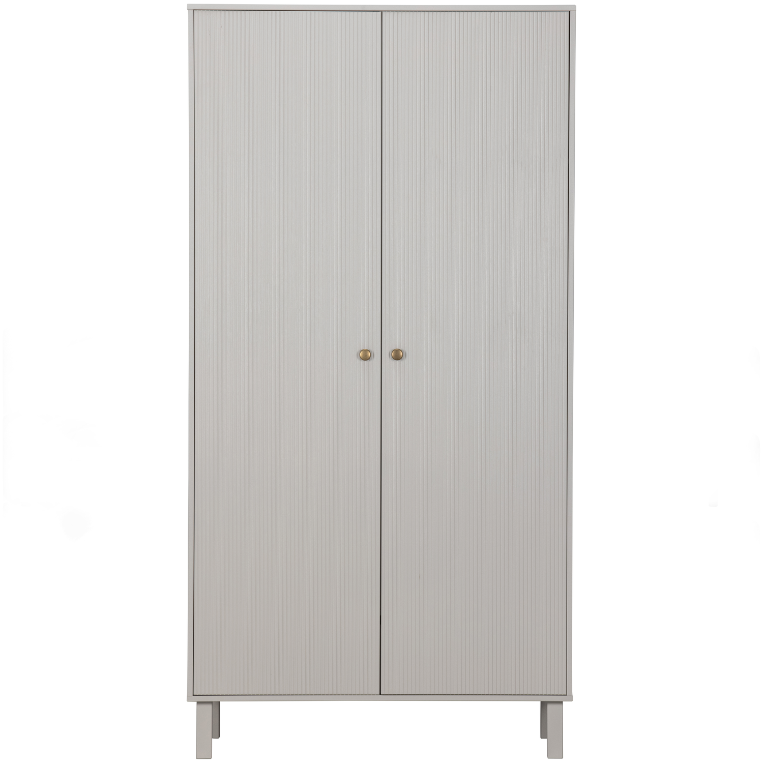 WOOOD garderobekast Madu - Grenen - Wolkengrijs - 195x100x53