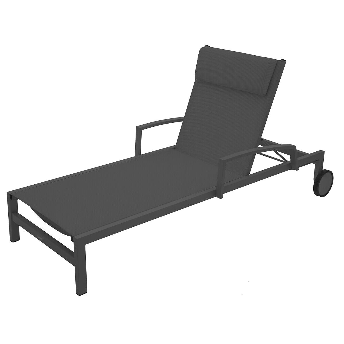 Espreguiçadeira OCALA cinza antracite e graphite
