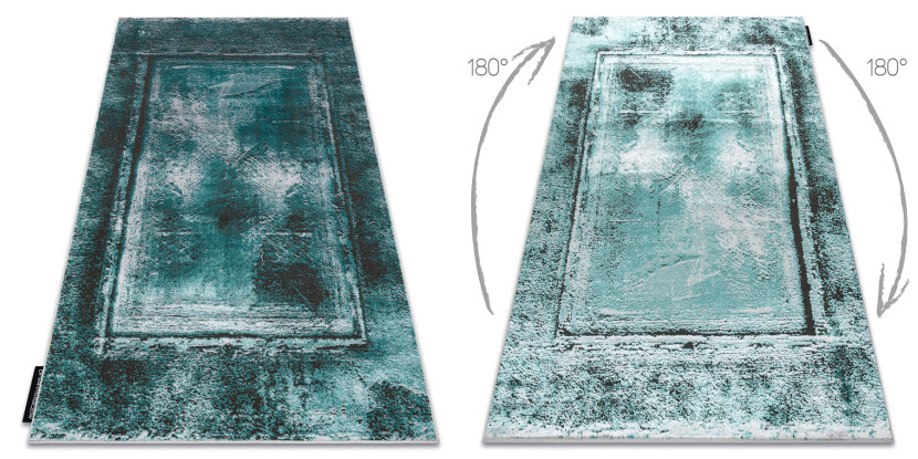 Dywan DE LUXE nowoczesny 634 Ramka vintage przecierany - 120x170 cm