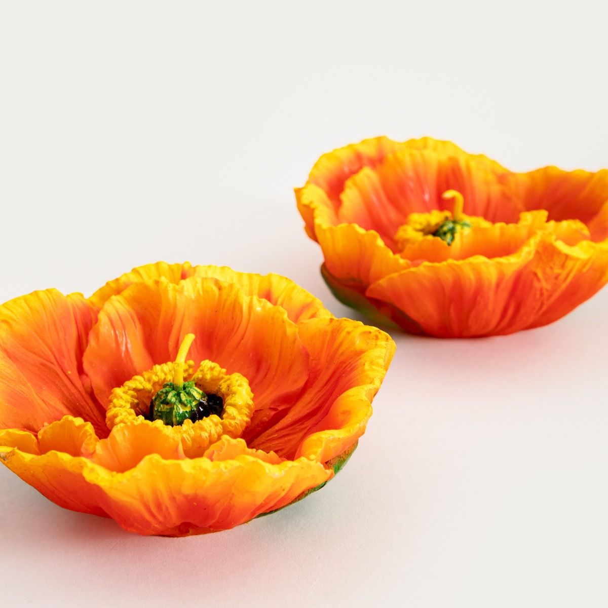 Zestaw świec MEADOW FLOWERS pomarańczowy kwiat 2 szt.