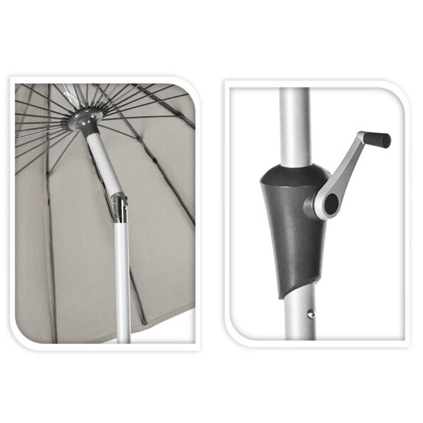 Duży parasol ogrodowy, Ø 270 cm