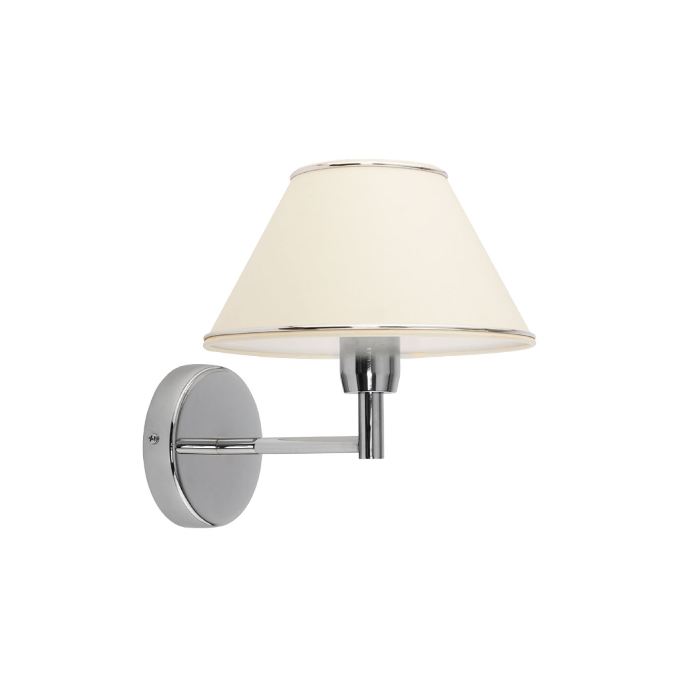 Kinkiet ścienny BEGAMO chromowany ecru 1 x E27 x 15W IP20 Jupiter