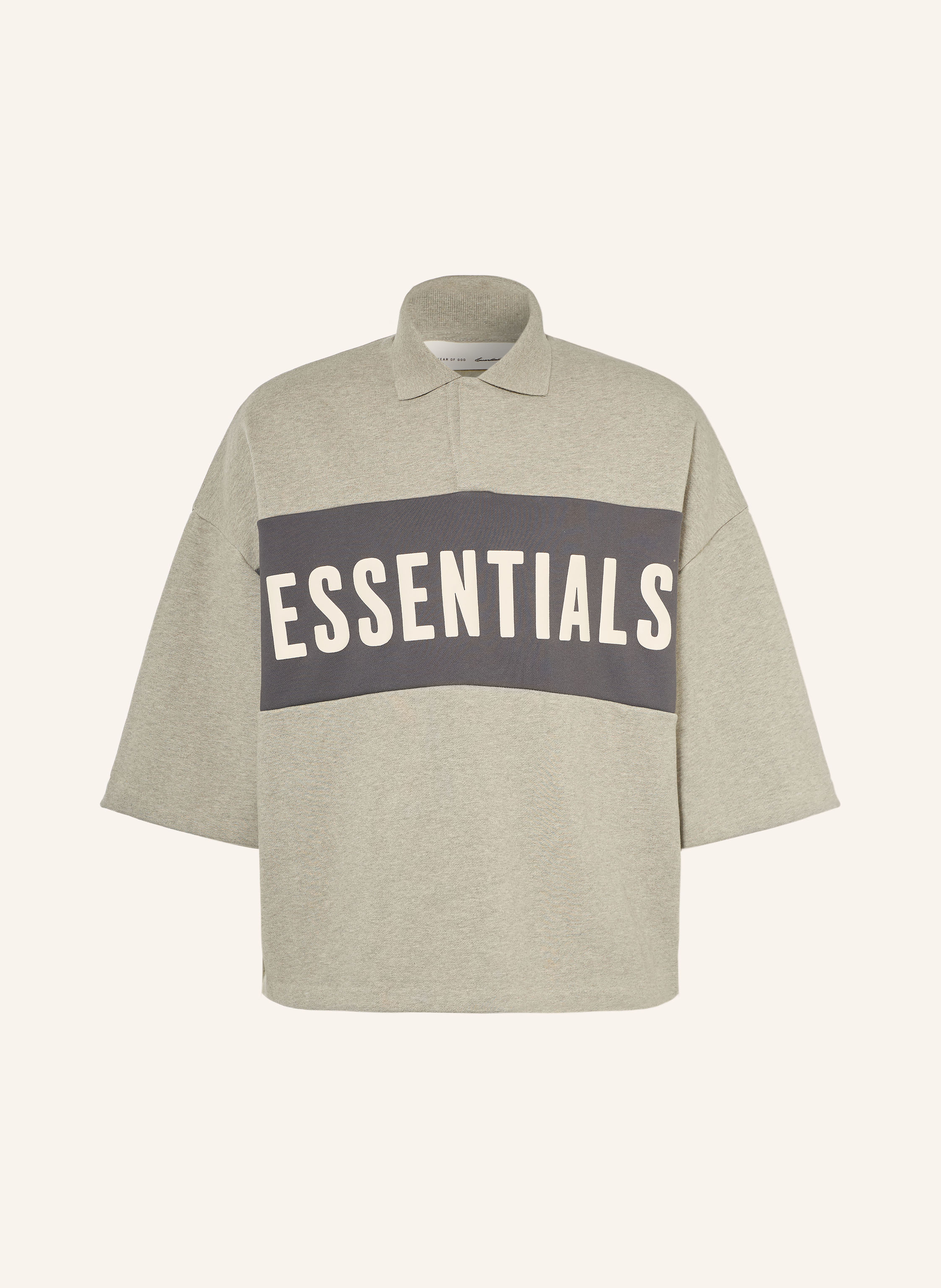 ESSENTIALS - FEAR OF GOD Sweat-Poloshirt mit 3/4-Arm