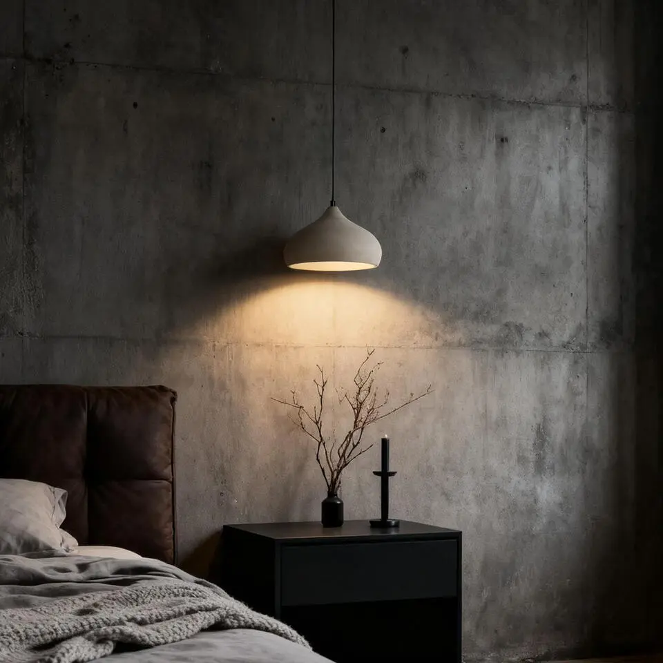 Qazqa hanglamp nick grijs e27