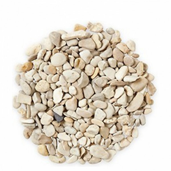 Gravier roulé calcaire beige 5/15 mm - Big Bag 1T (16 m²) - Beige