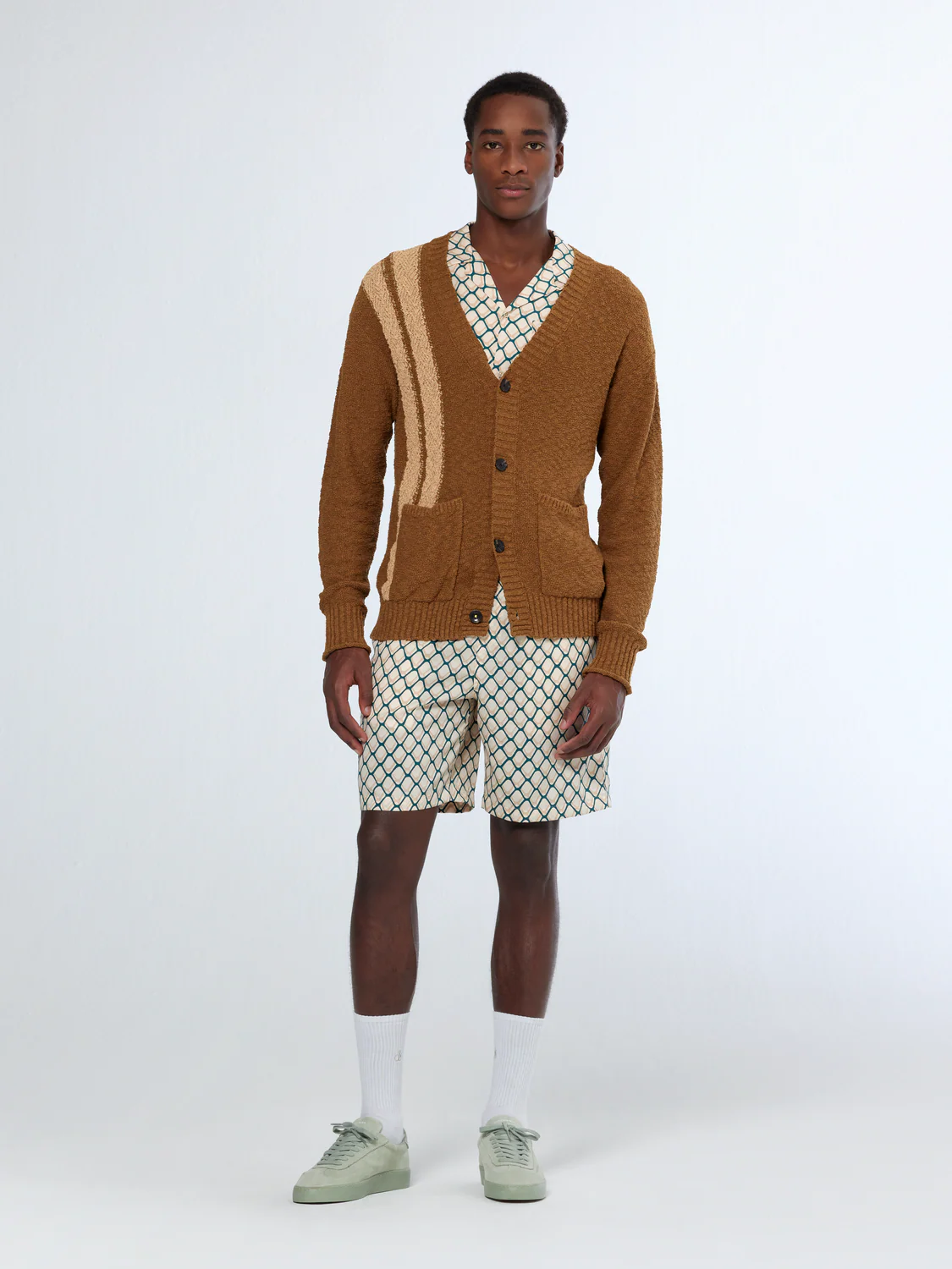 Textured Drop Shoulder Cardigan