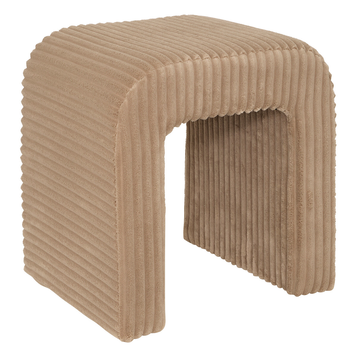 Pufe SEVI bege de veludo