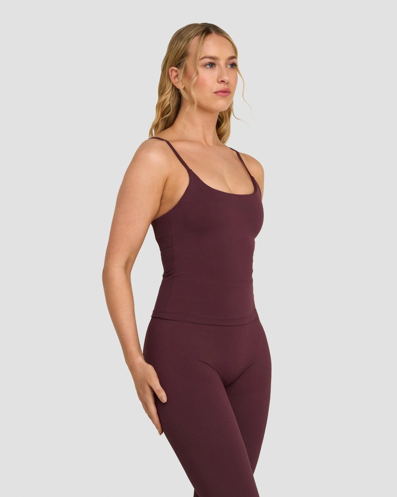 Elevate™ Sculpting Seamless Scoop Neck Cami | Dark Mauve