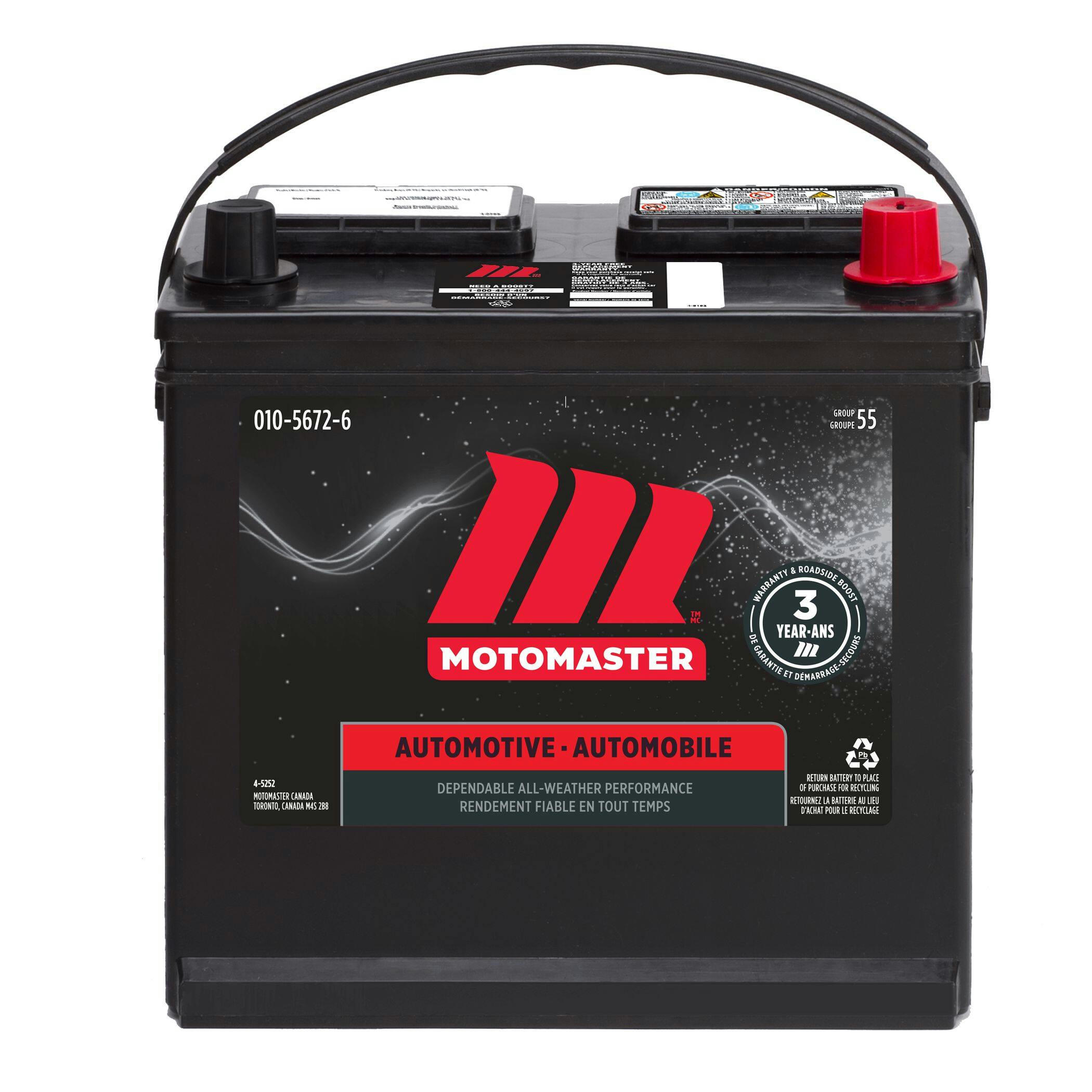 MOTOMASTER Group Size 55 Battery, 540 CCA
