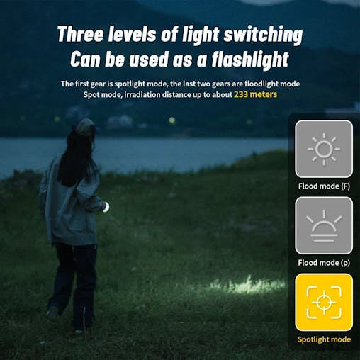 NNEOBA Rechargeable Camping Electric Shock Lamp Green