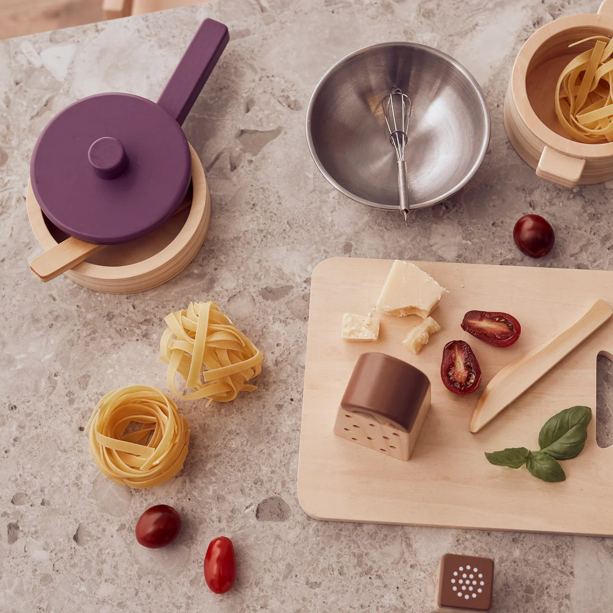 Kids Concept - Bistro Küchenutensilien Set, bunt (10er-Set)