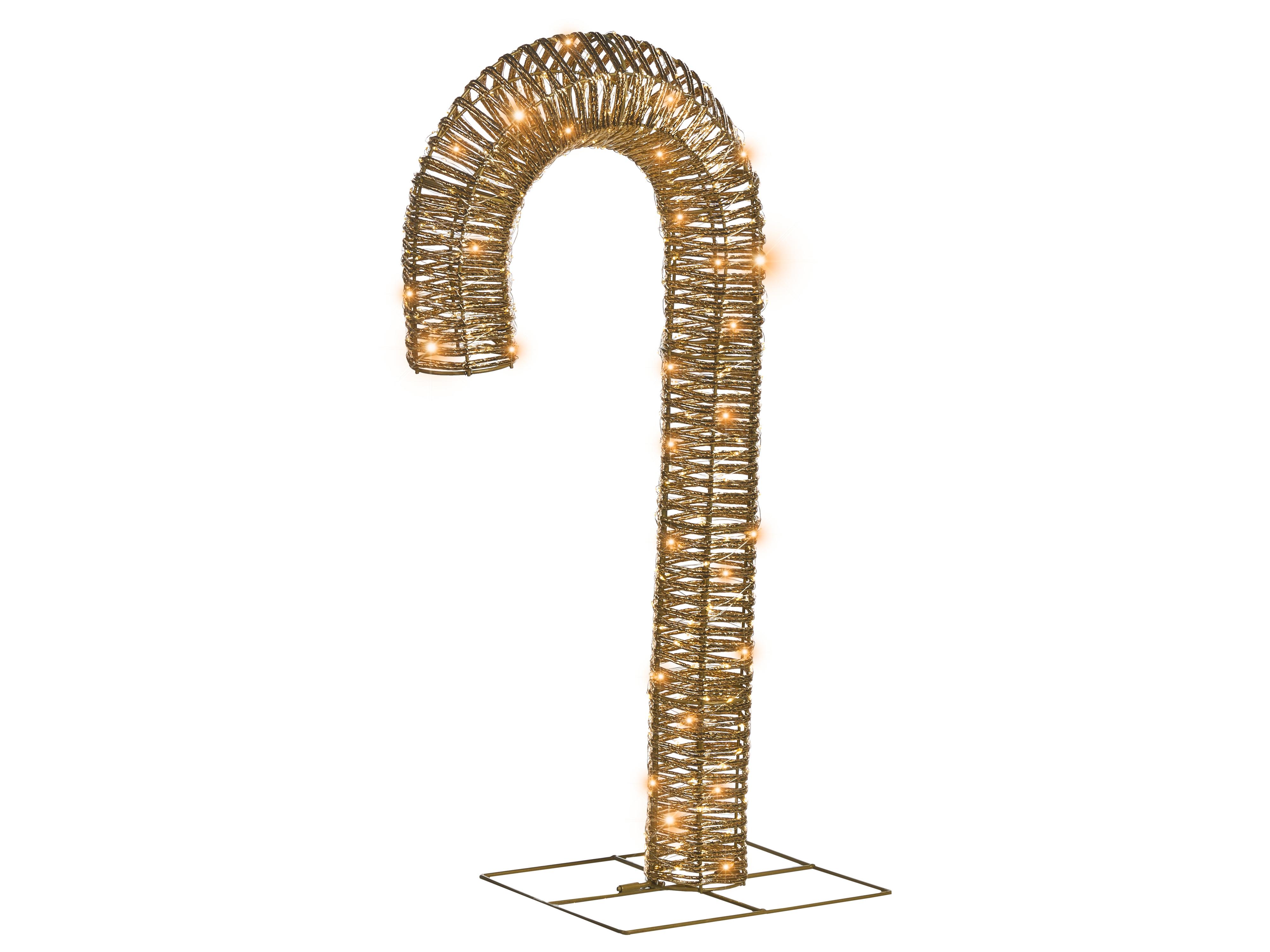 Outdoor Decoration LED HOLMAVIK Candy Cane 74 cm Gold