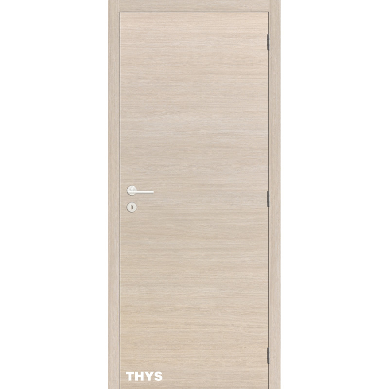 Bloc-porte fini S61 Laminado lisse Champagne tubulaire 73 x 201,5 cm THYS