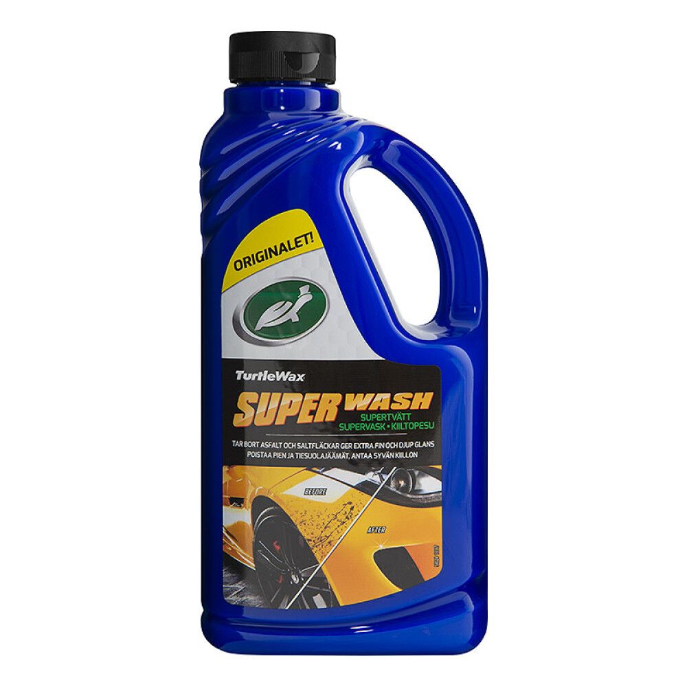 RENGJØRING TURTLE WAX SUPER WASH MED VOKS 1L