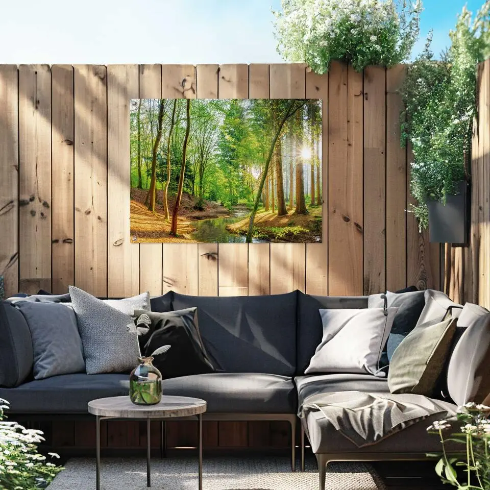 Tuinposter Lentebos - 60 x 80 - Groen