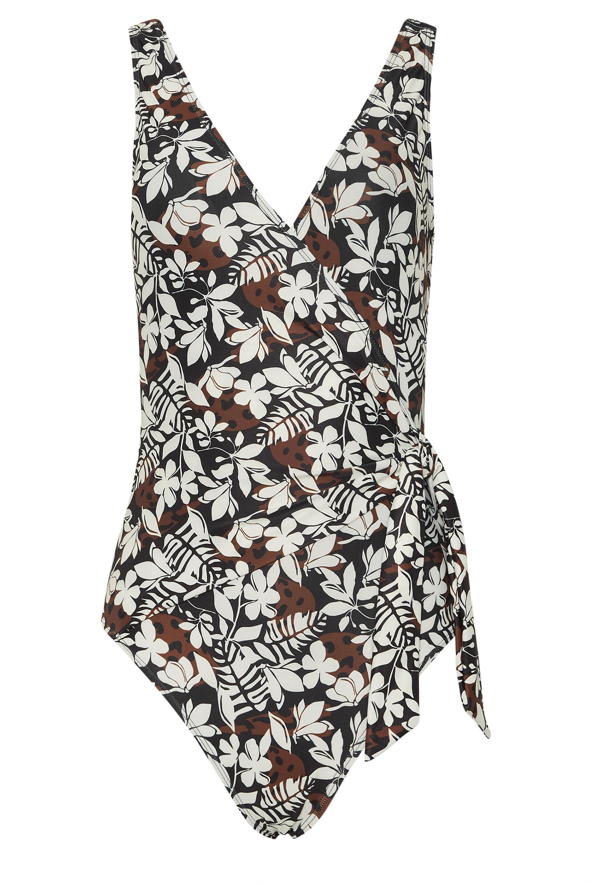 Long Tall Sally Tall Leaf Side Twist Swimsuit