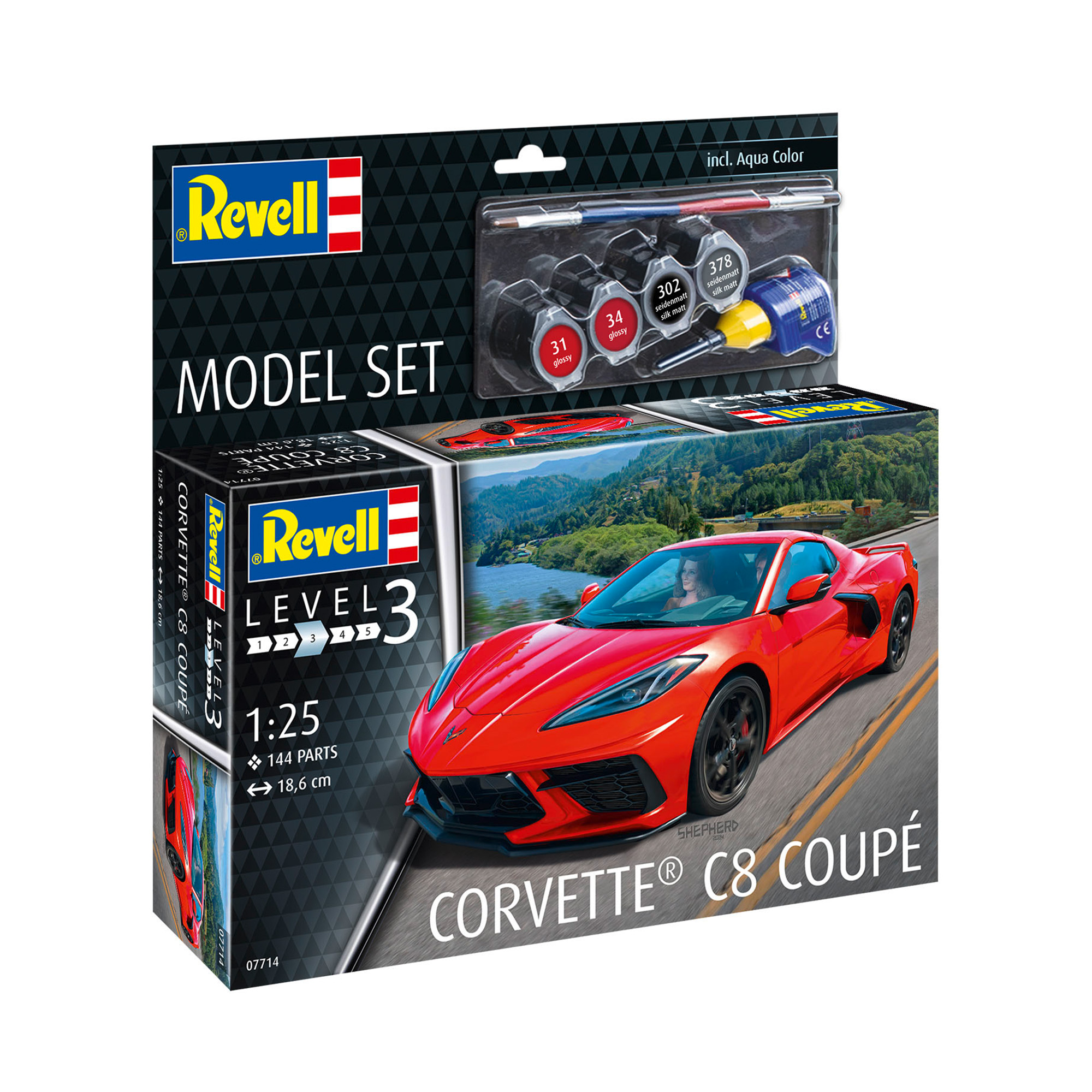 Revell Corvette C8 Coup&eacute; Model Set 1:25