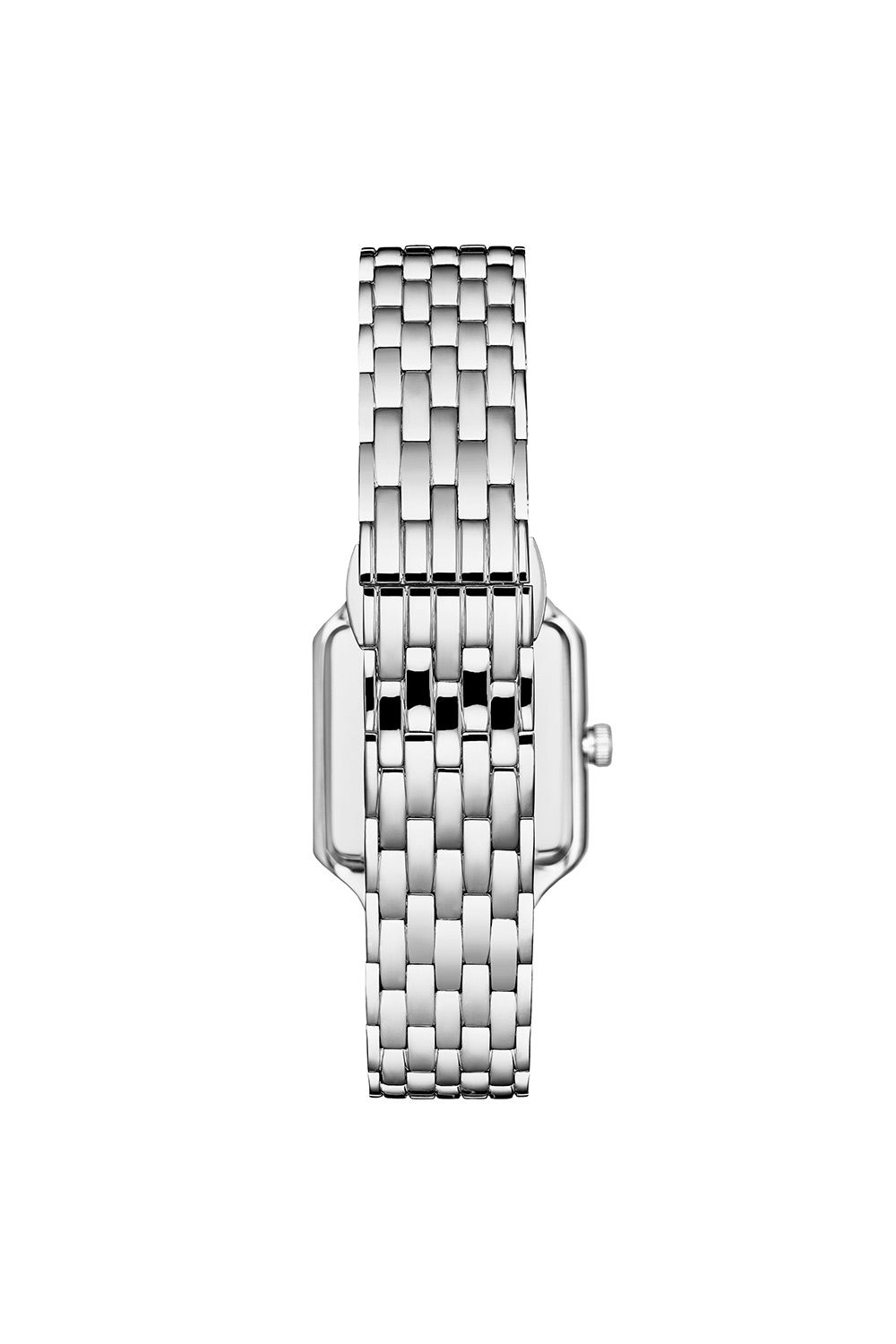 STÜHRLING Original Confidant Quartz 4020 Watch Stainless Steel Beaded Bracelet Elegant Rectangle Design with Miyota Movement and Crystal Bezel