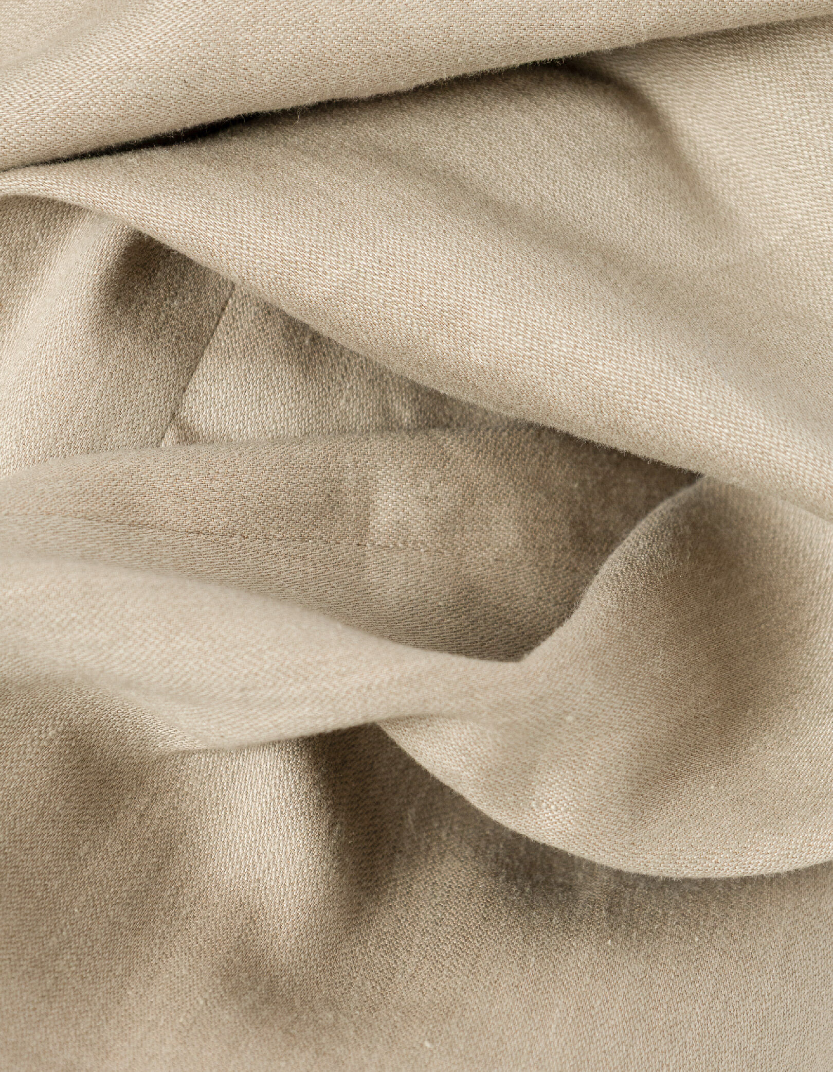 Pantalon de costume beige foncé lin mélangé Homme