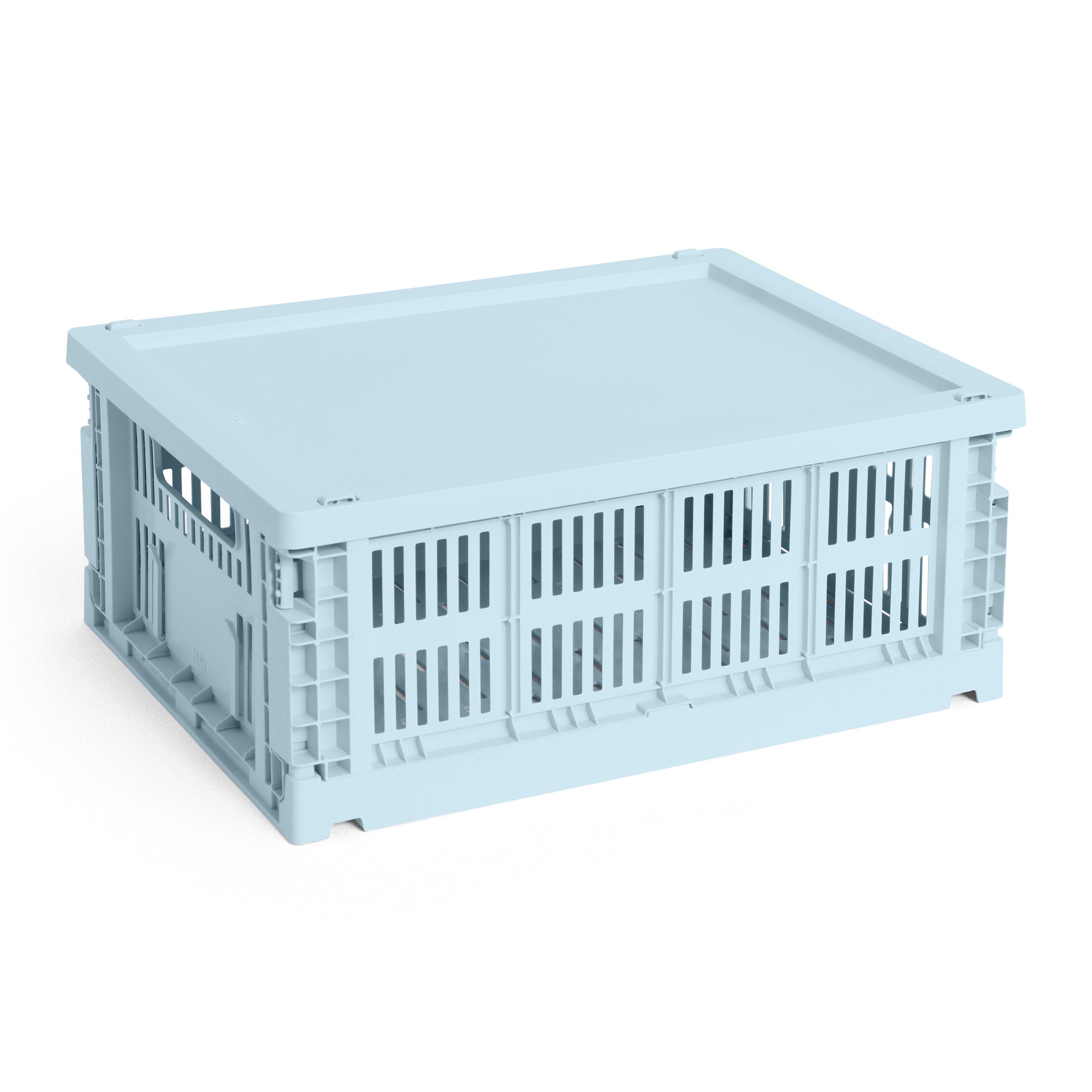 HAY Colour Crates Krat Deksel M - Rechthoekig - Soft Blauw