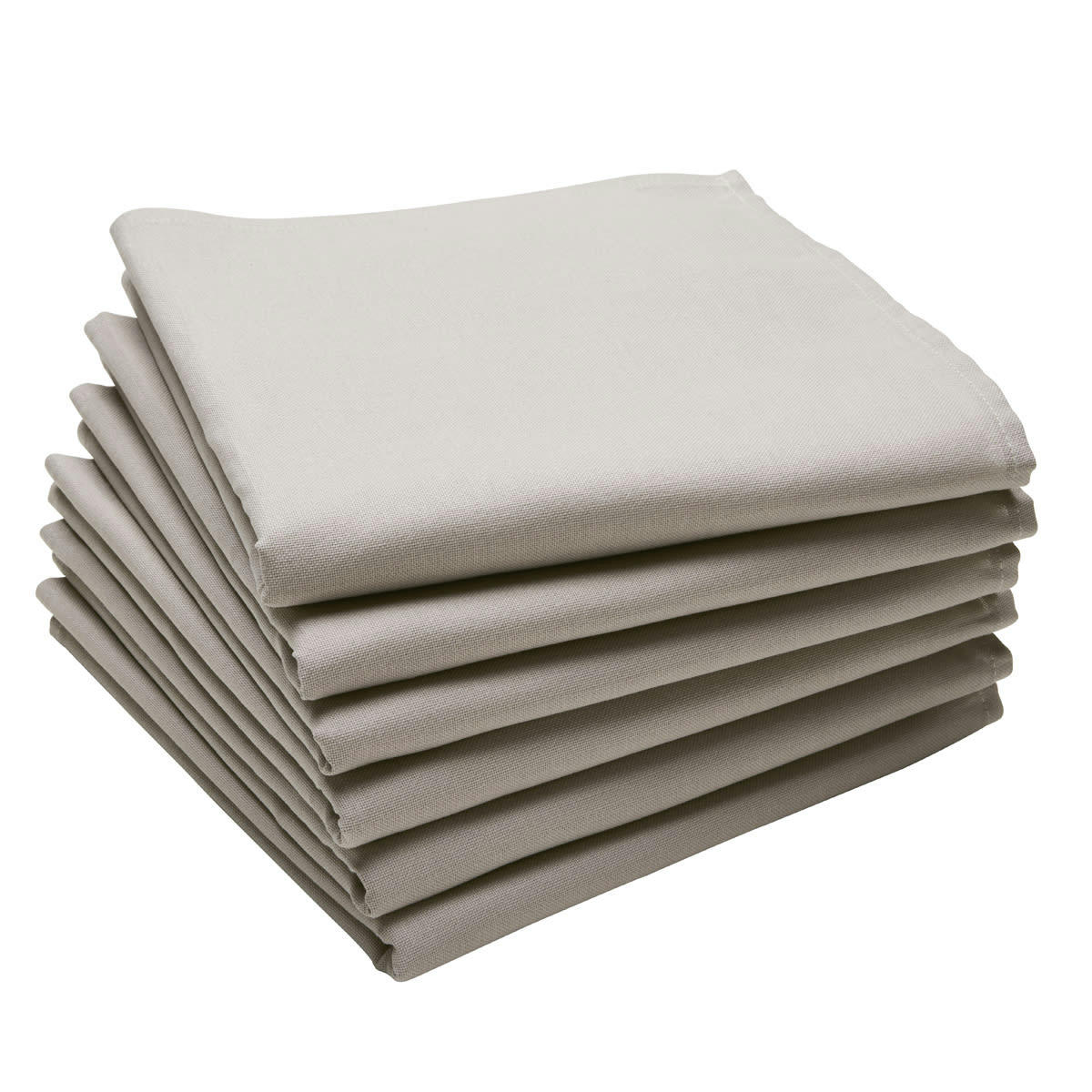 CAMBRAI - Lot de 6 serviettes en coton traite Teflon sarrasin 45x45