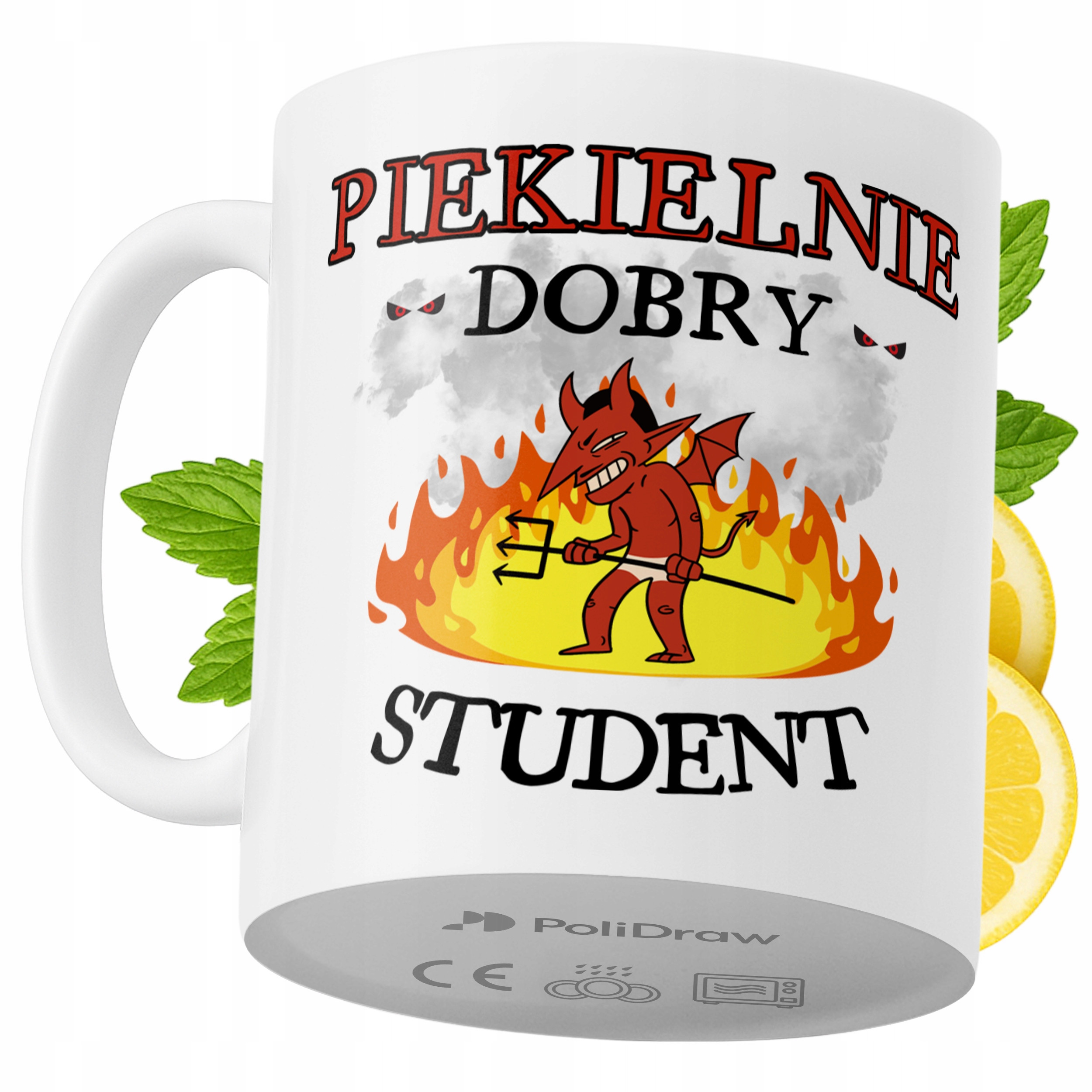 Kubek Dla Studenta na Prezent z Nadrukiem ze Zdjęciem 330 ml PoliDraw