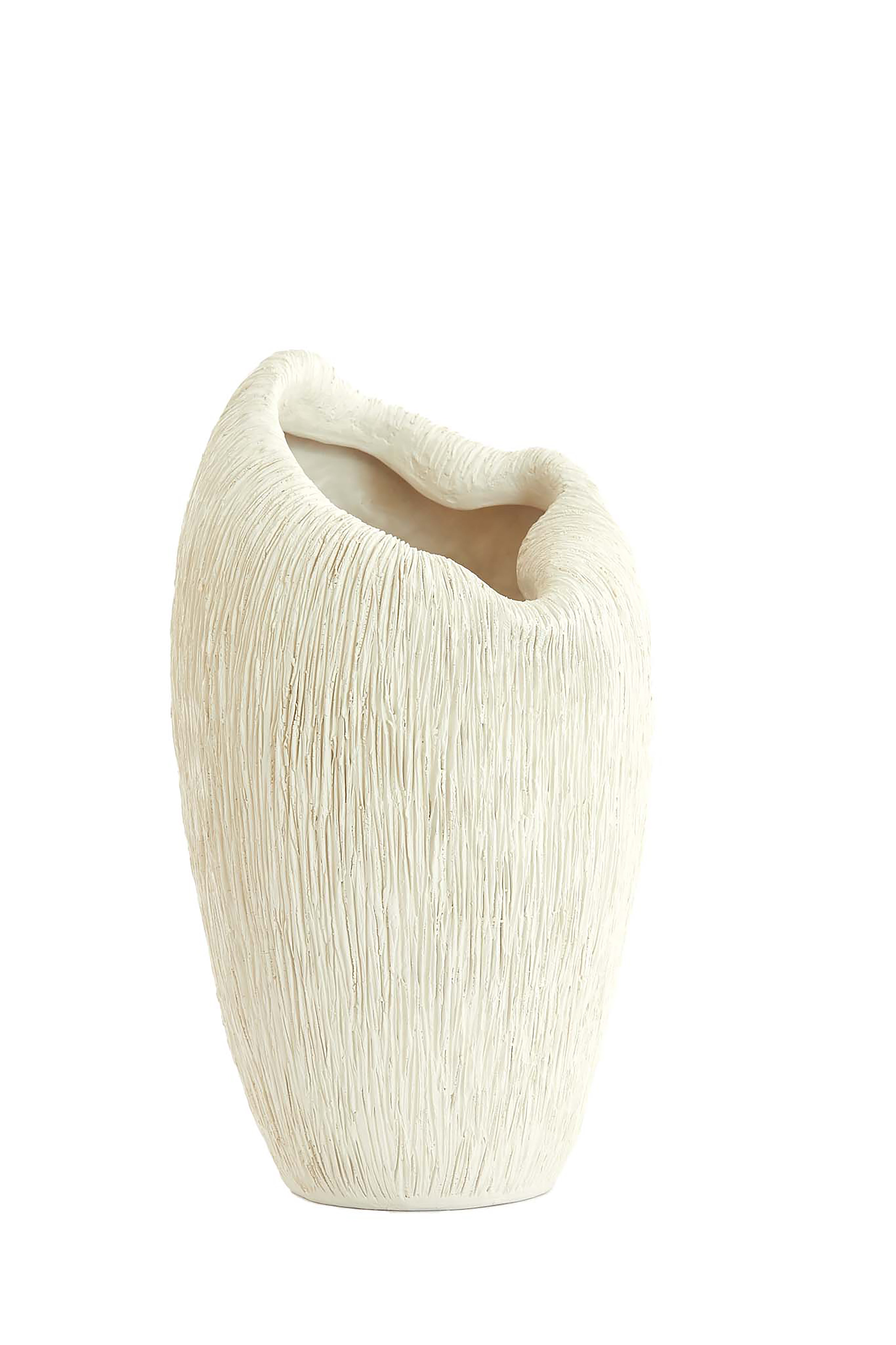 Light & Living vaas DENISA - 21.5x20.5x36.5cm - wit