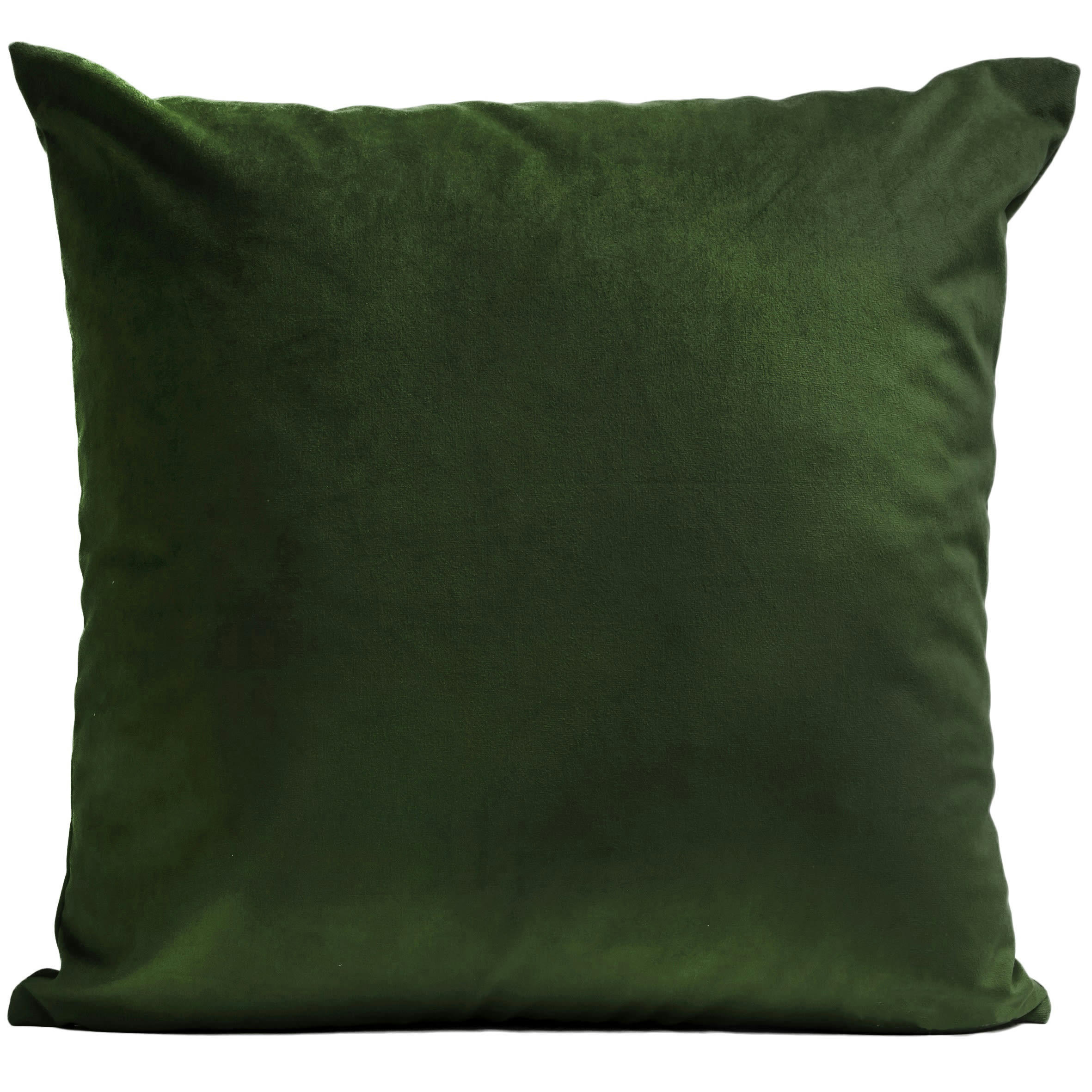 - Coussin uni  suédine vert 40x40cm
