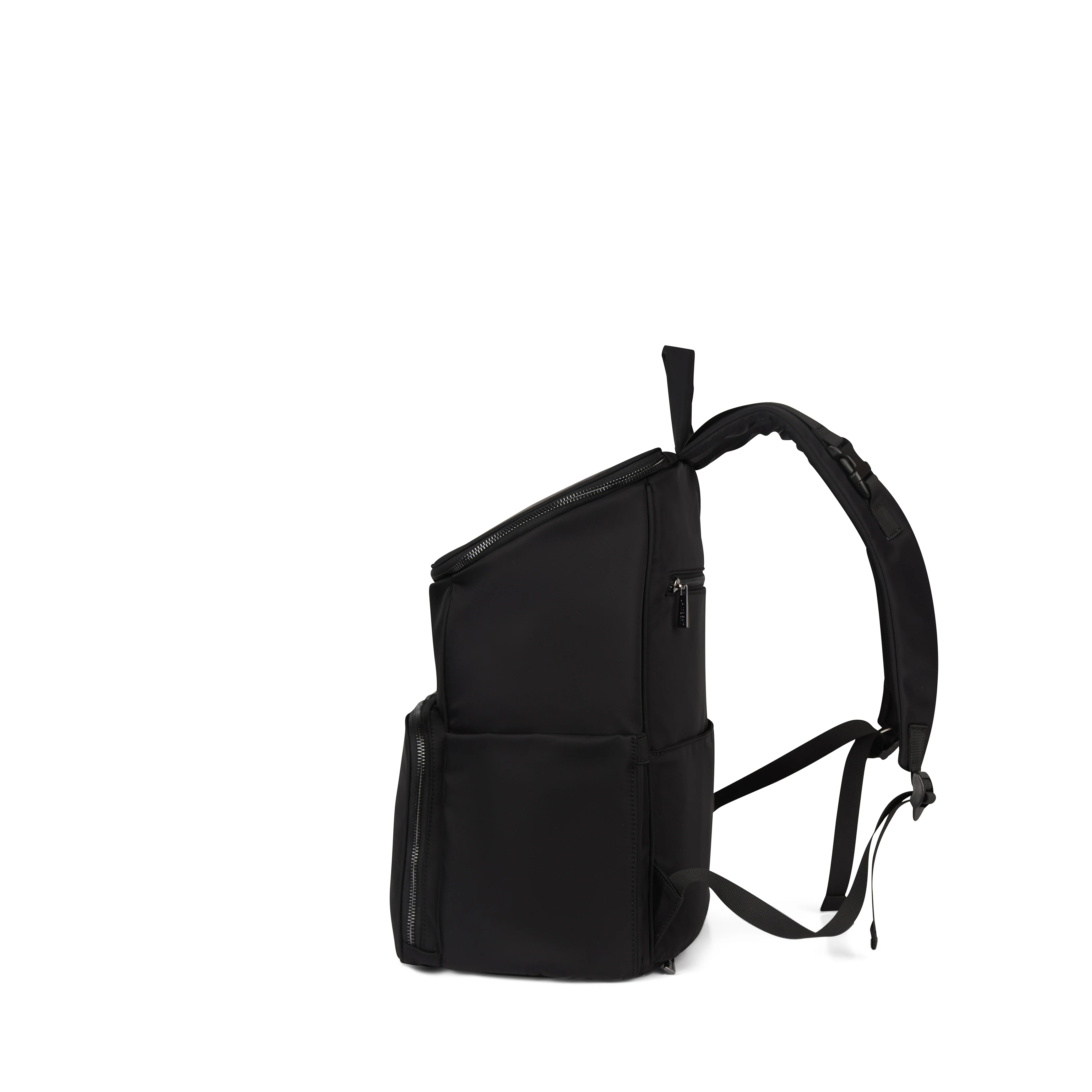 The Anabelle – Black Recycled Nylon Maternity Backpack
