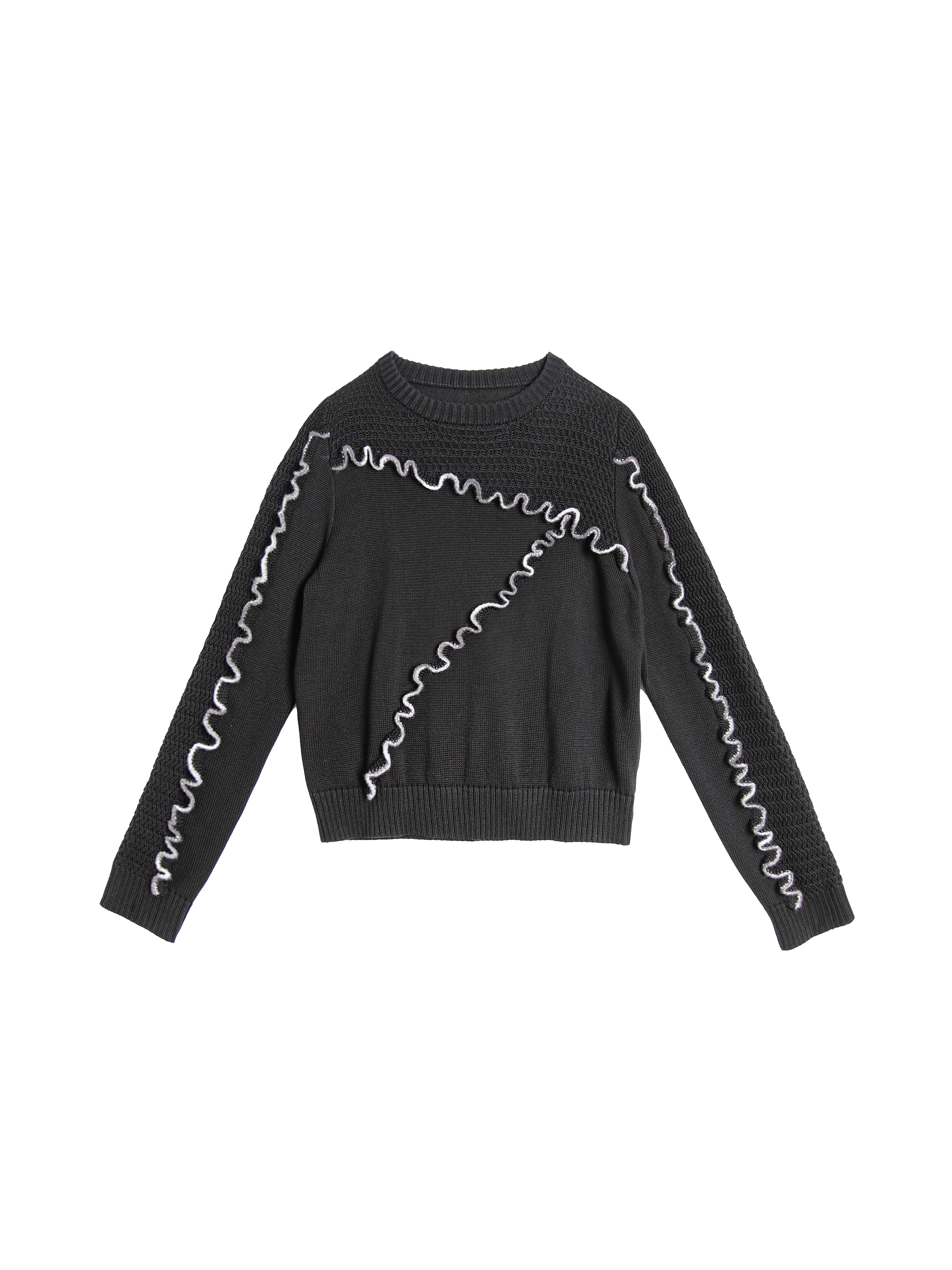 Contrast Babylock Sweater - 246E