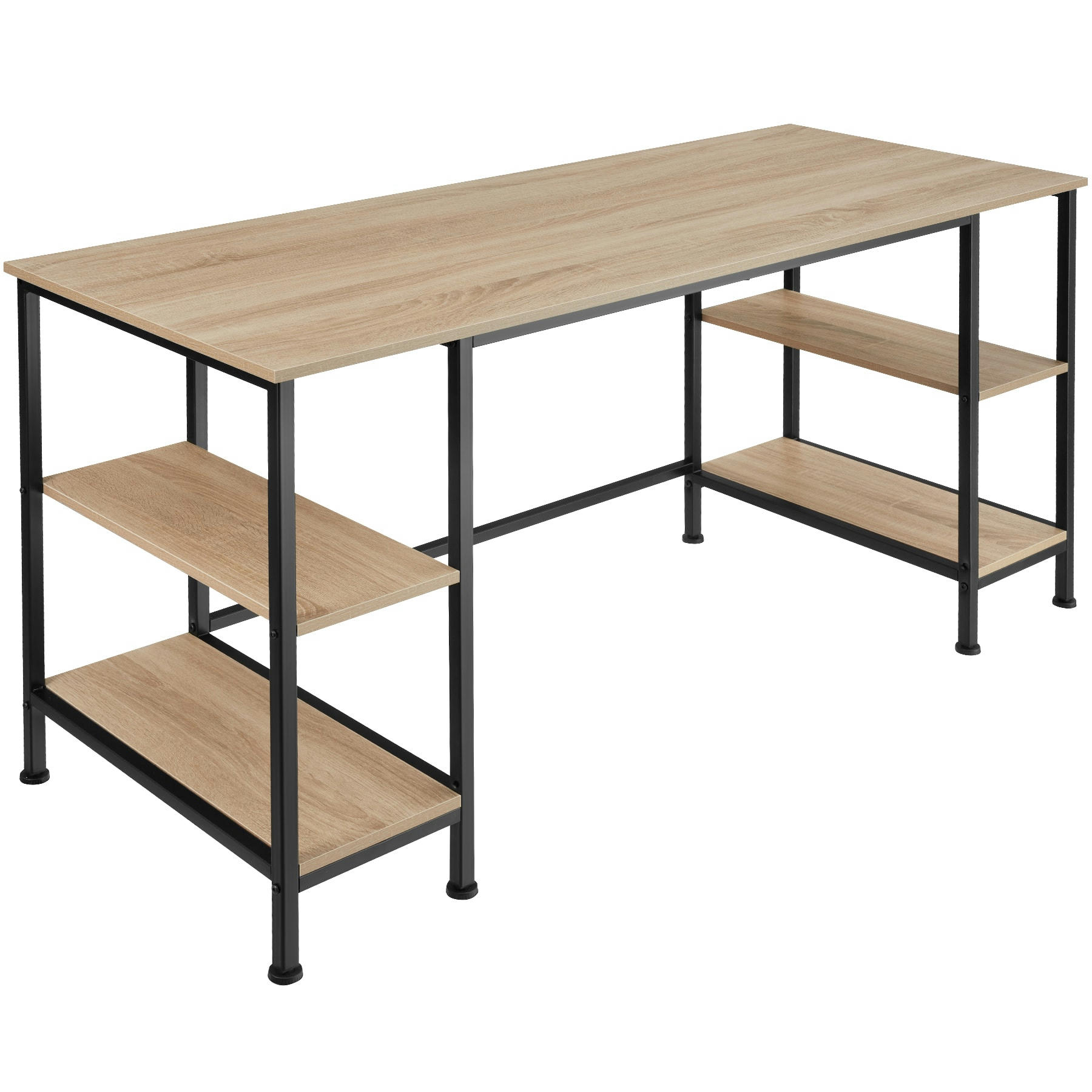 - Bureau Style industriel Bois clair industriel, Chêne Sonoma