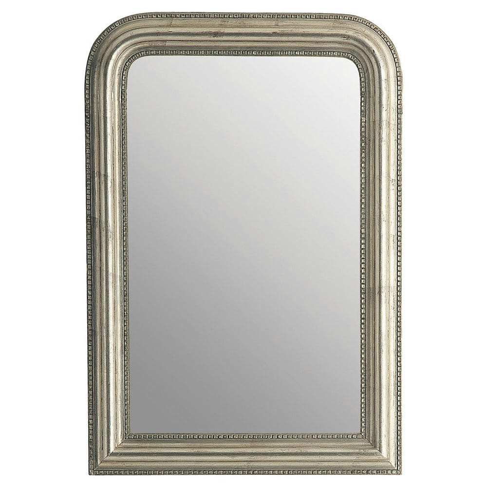 Céleste - Miroir rectangulaire à moulures en bois de paulownia irisé 67x97