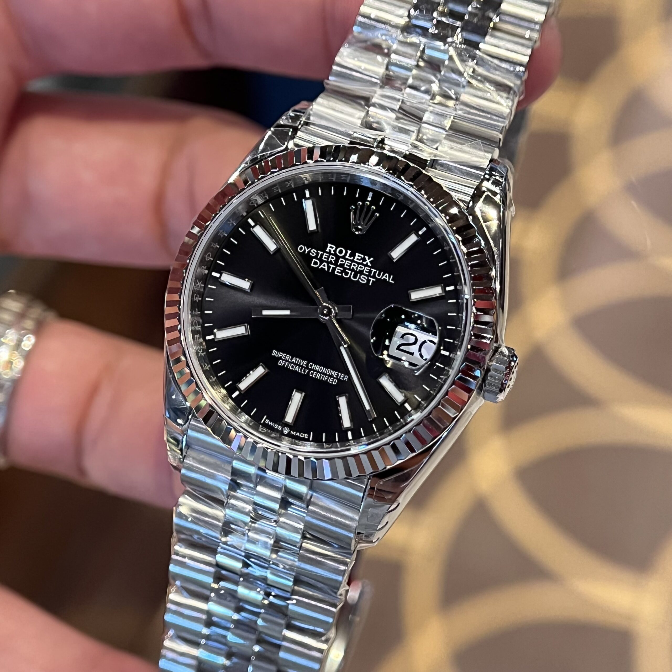 Rolex Datejust 126334 904L Steel Black Dial 36mm Jub Super Clone