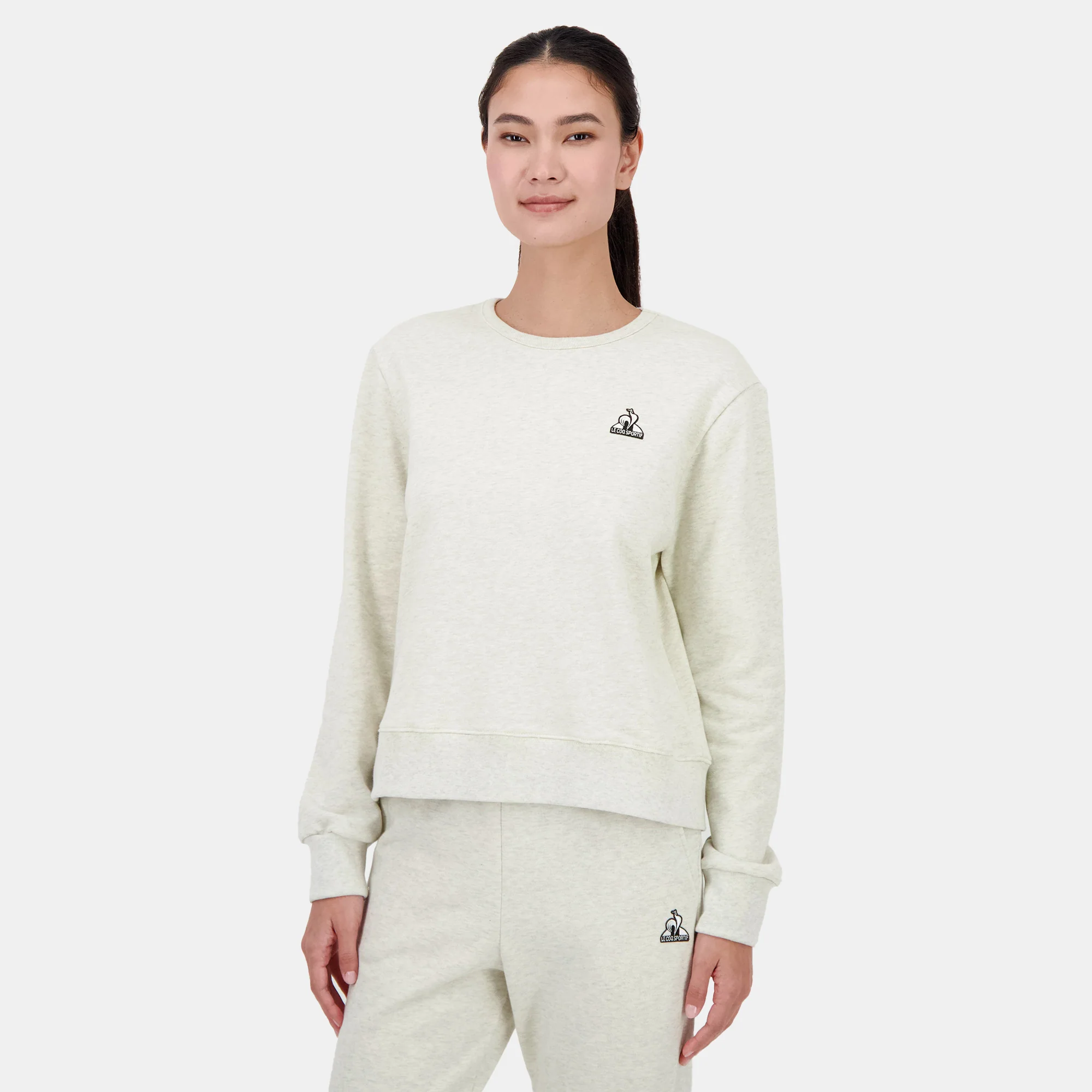 2520371-CONTEMPORAIN SP Crew SWEAT N°1 W beige c | Sweat col rond Femme
