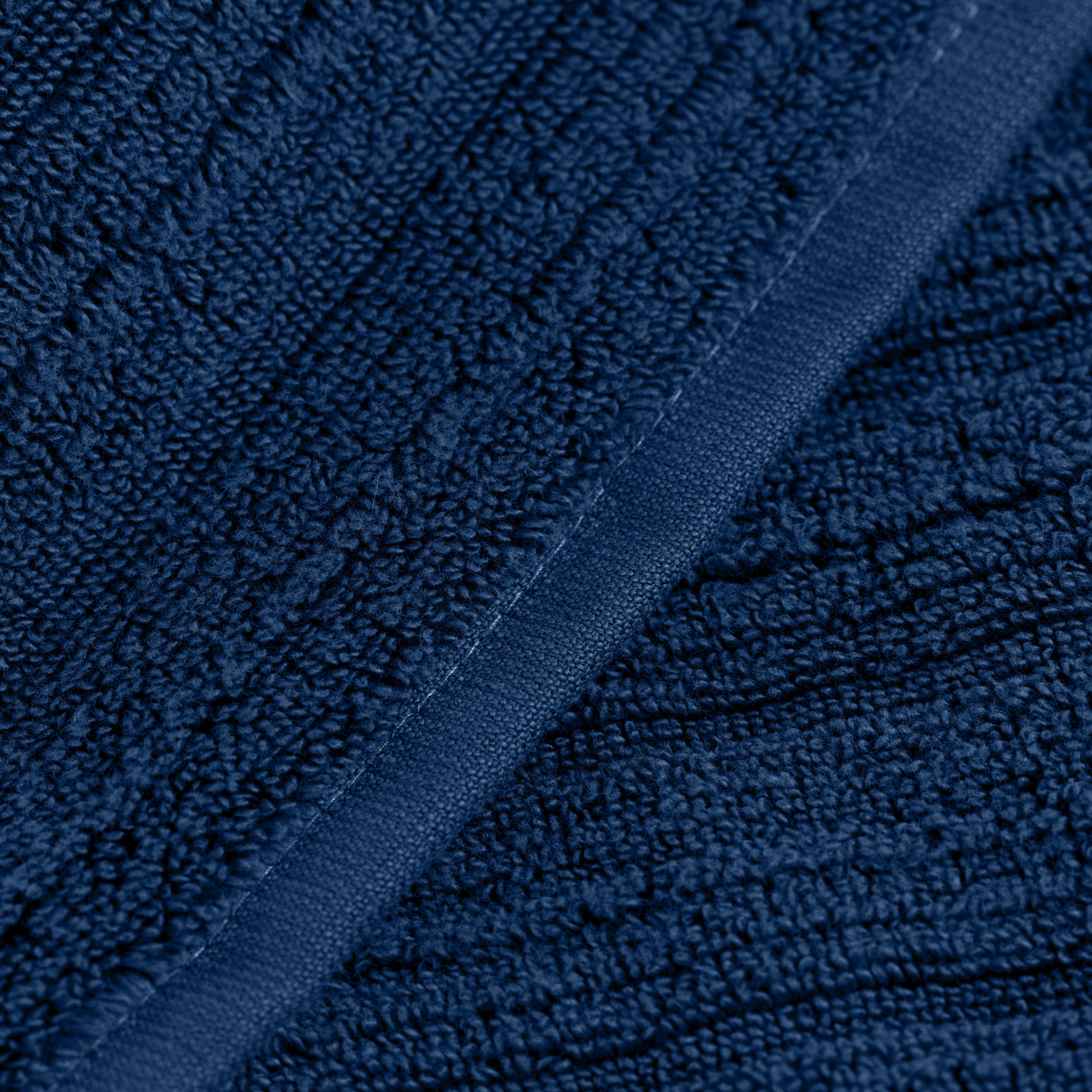 LE LAC - Serviette de toilette coton unie Le lac microcoton bleu 50x90