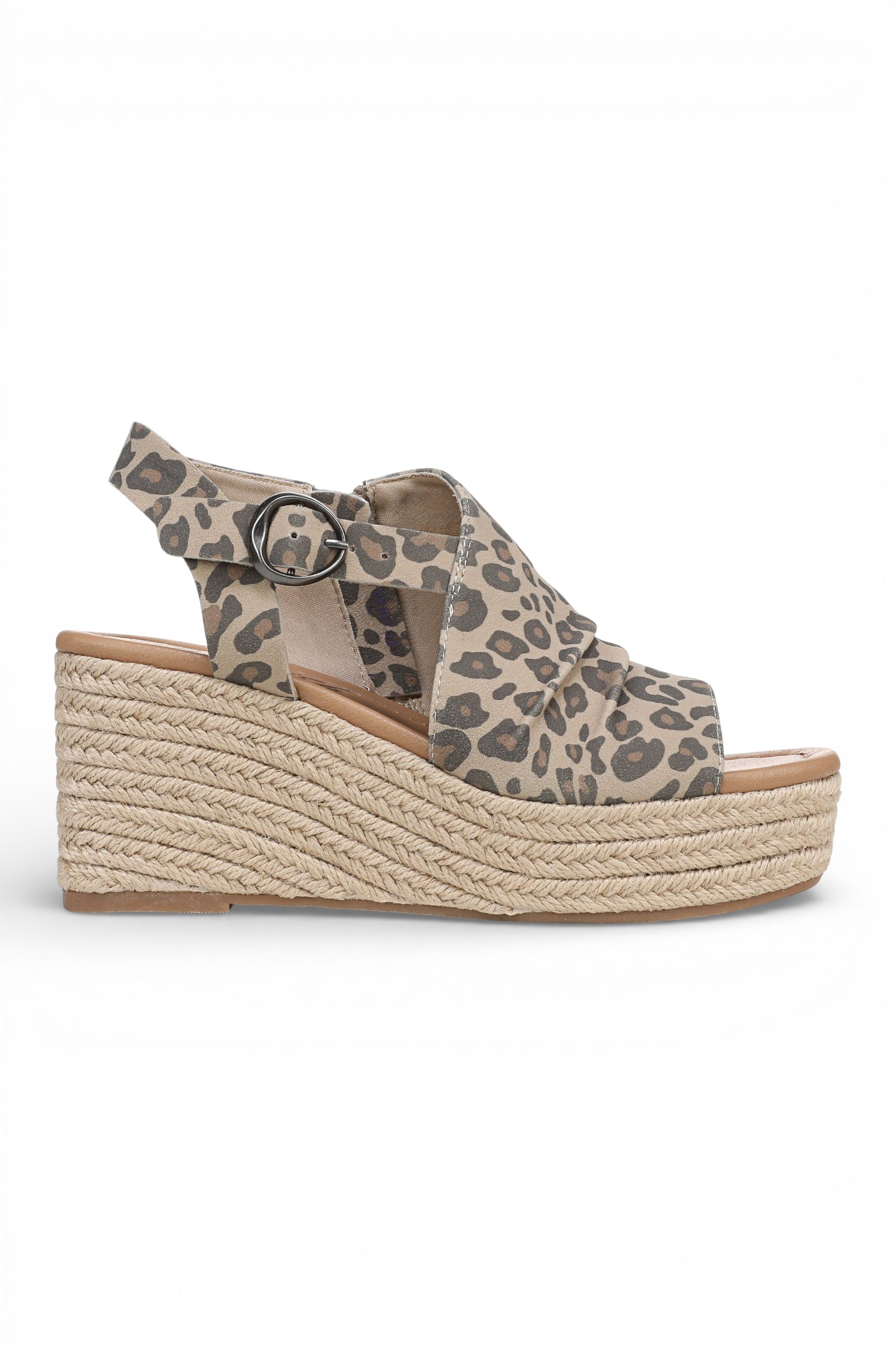 Infinity Leather Slingback Wedge Heel Sandals - Blowfish Amira