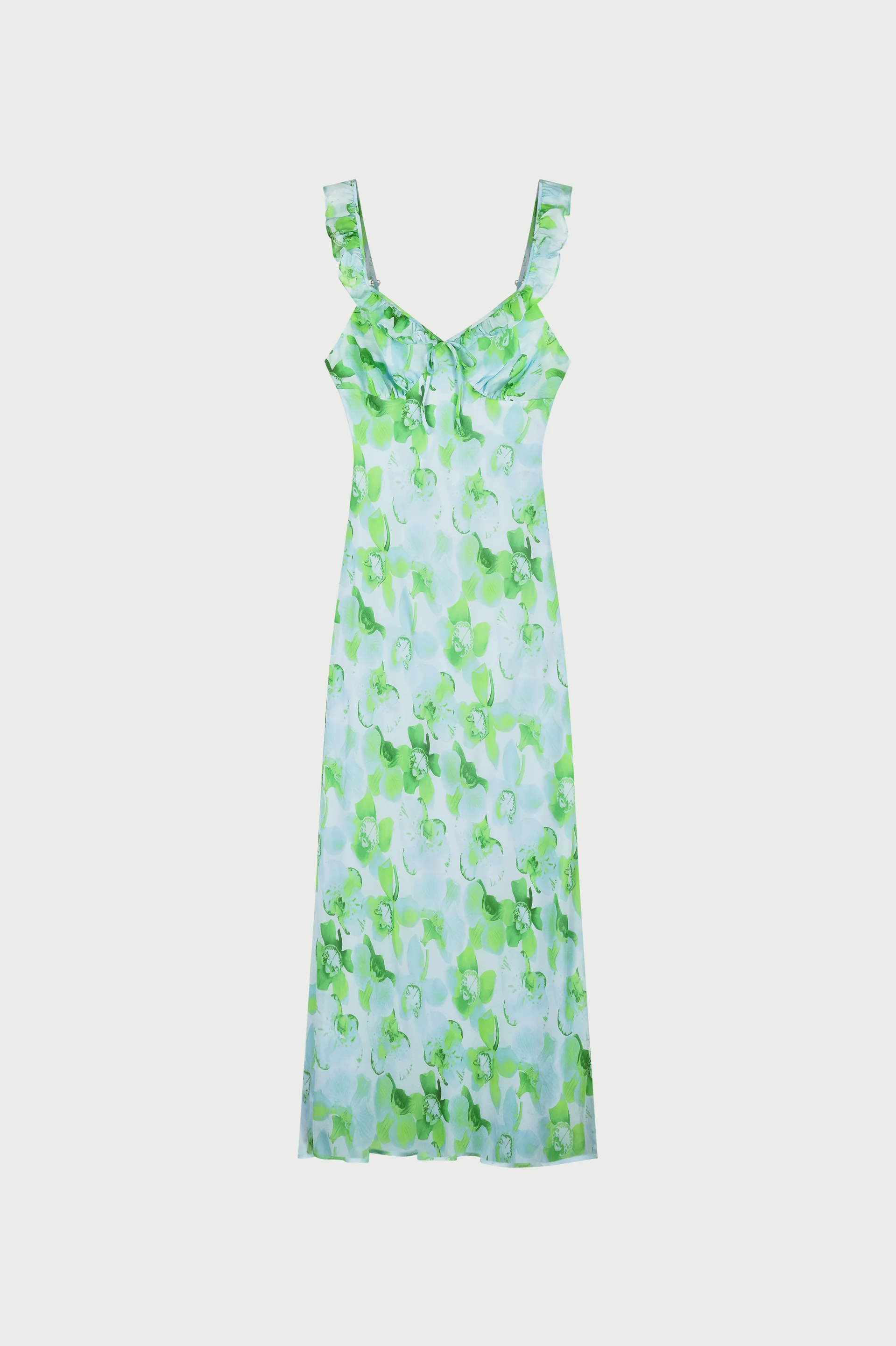 Josine Dress | Light Blue/Green