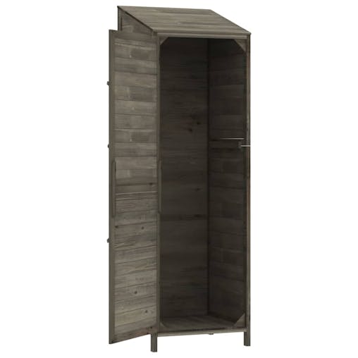 NNEVL Garden Shed Anthracite 55x52x174.5 cm Solid Wood Fir