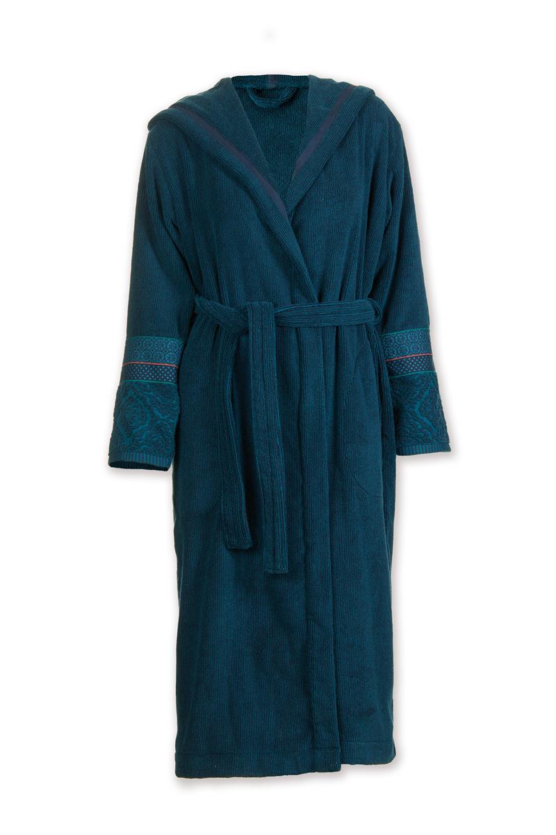 Pip Studio badjas Soft Zellige - XL - donker blauw