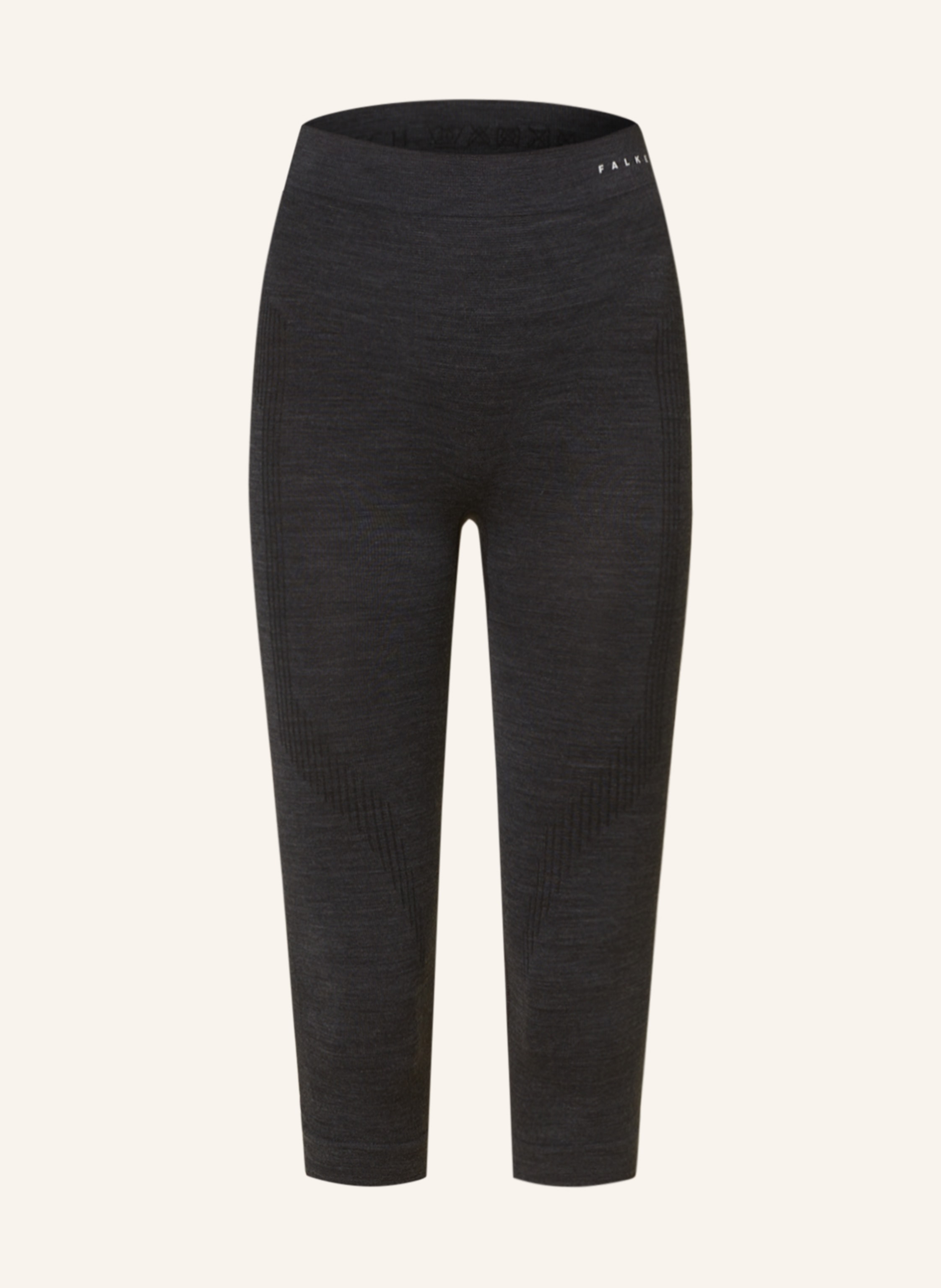 FALKE Funktionswäsche-Hose WOOL-TECH mit verkürzter Beinlänge und Merinowolle