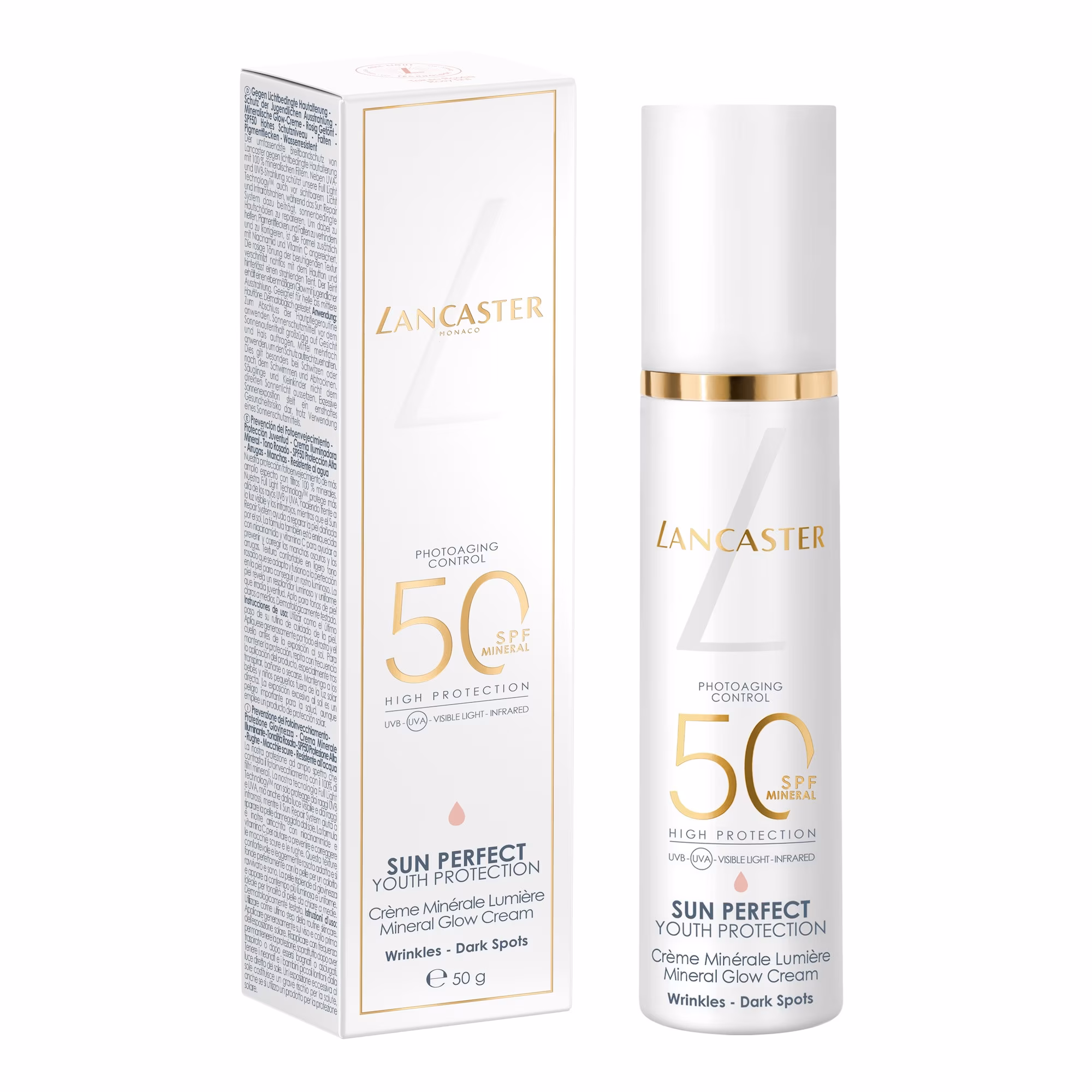 SUN PERFECTCrème éclat minérale spf50