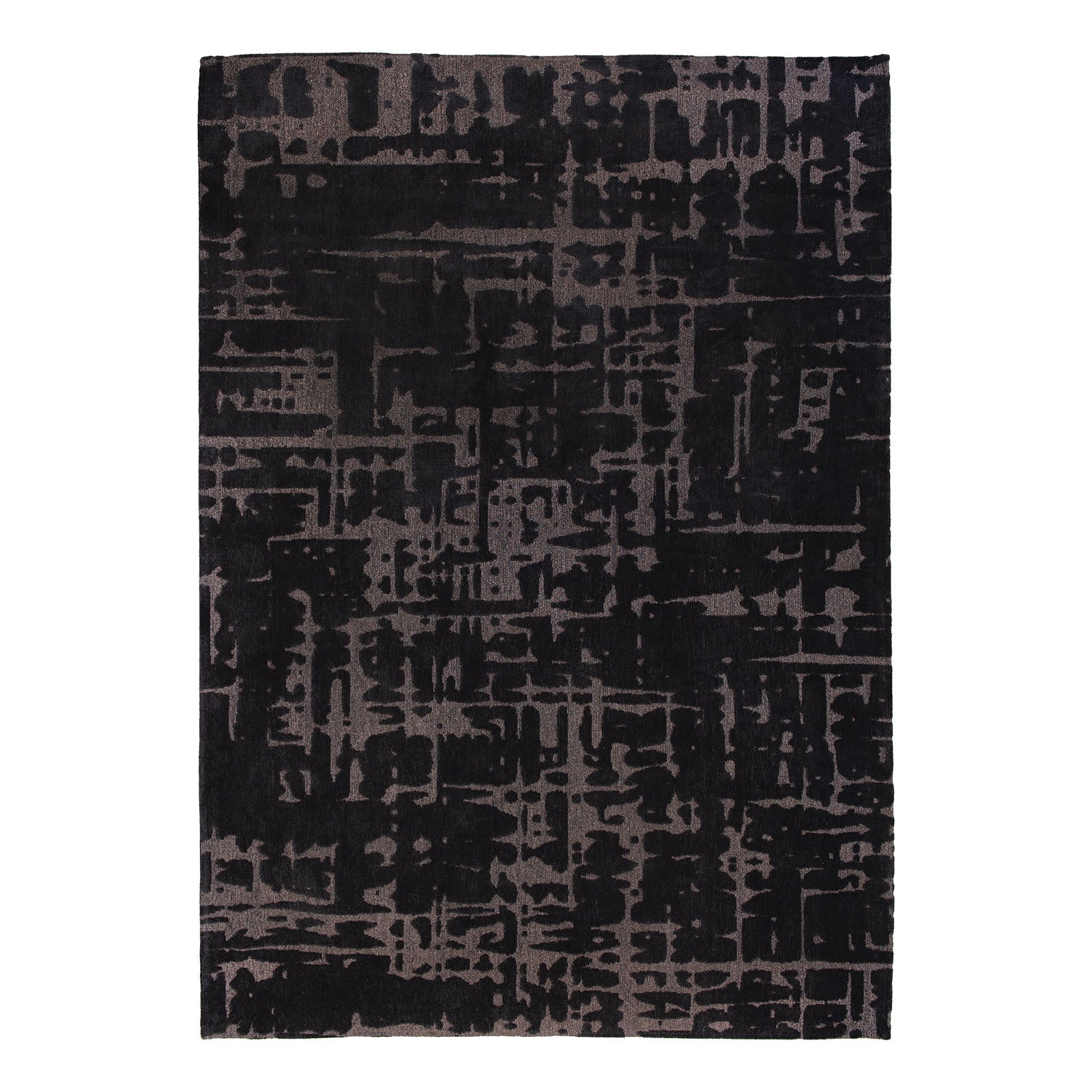 Ecorugs vloerkleed Black Water - zwart - 80x150cm