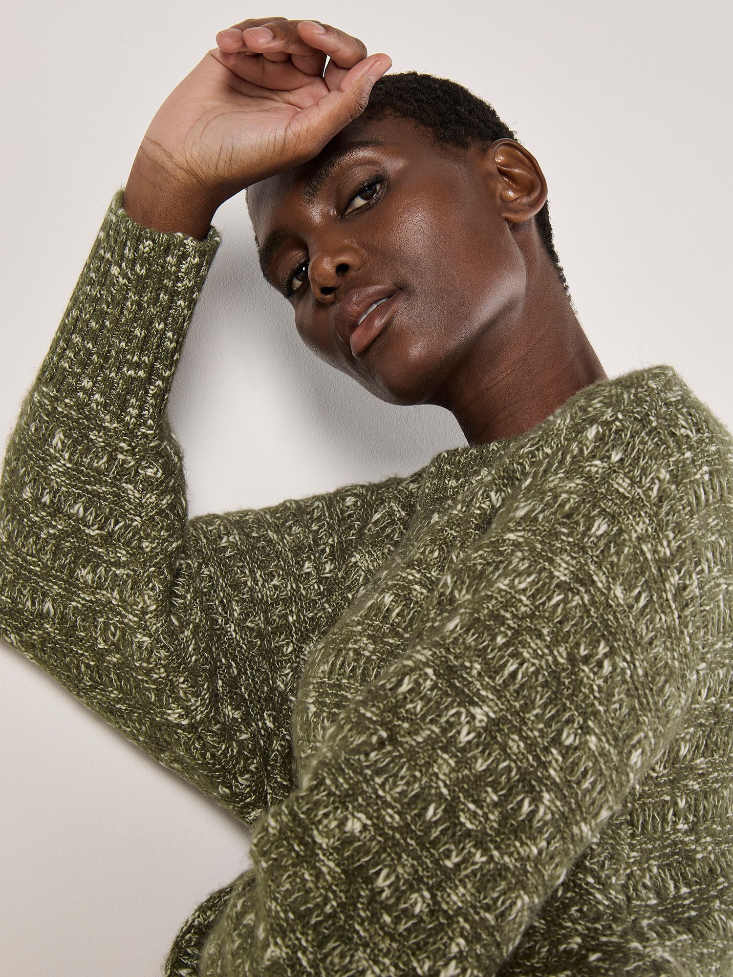 Apricot Flecked Knit Chunky Jumper