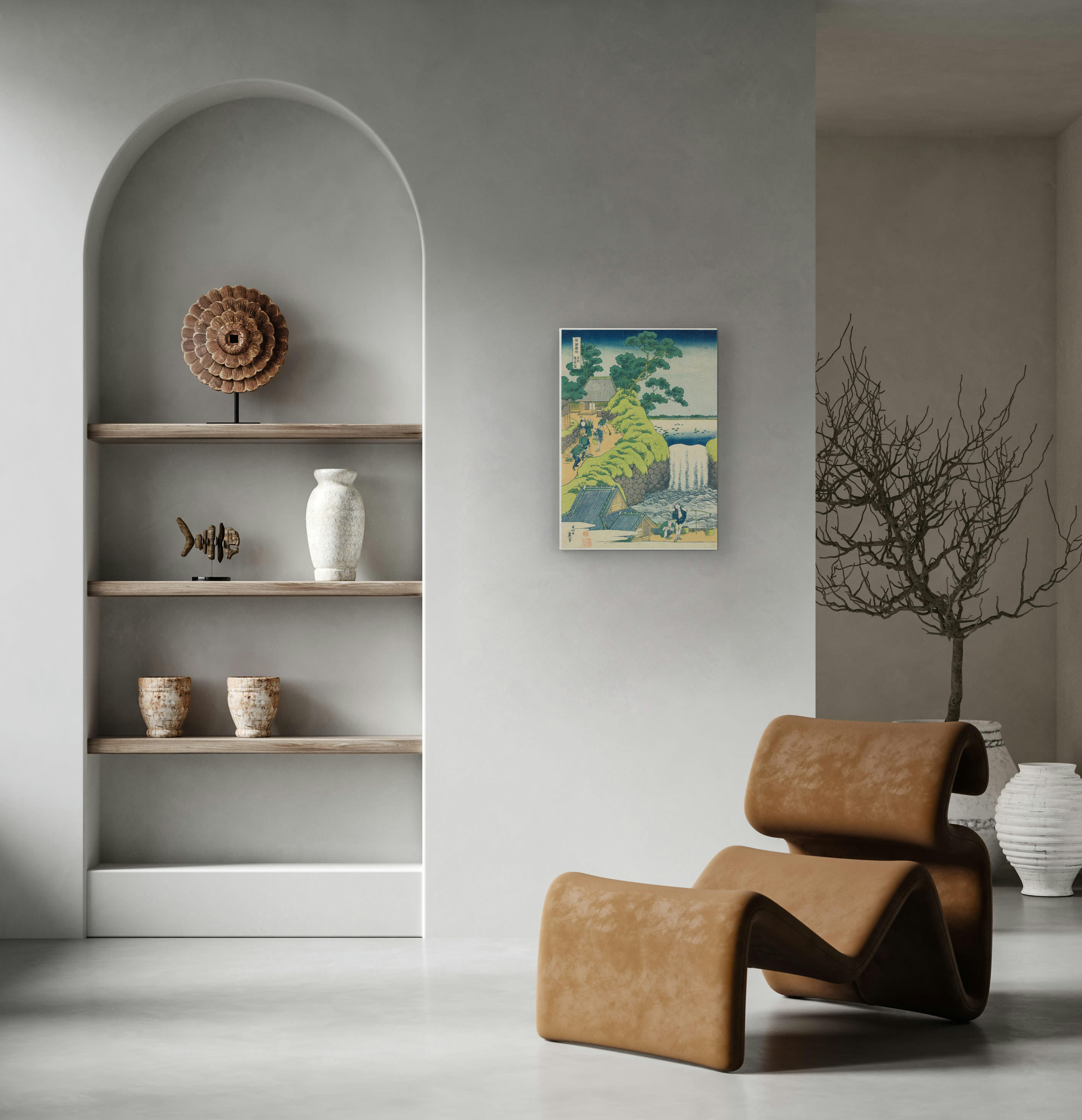 JAPANESE LANDSCAPE - Peinture sur toile 60x40 imprimé paysage japonais